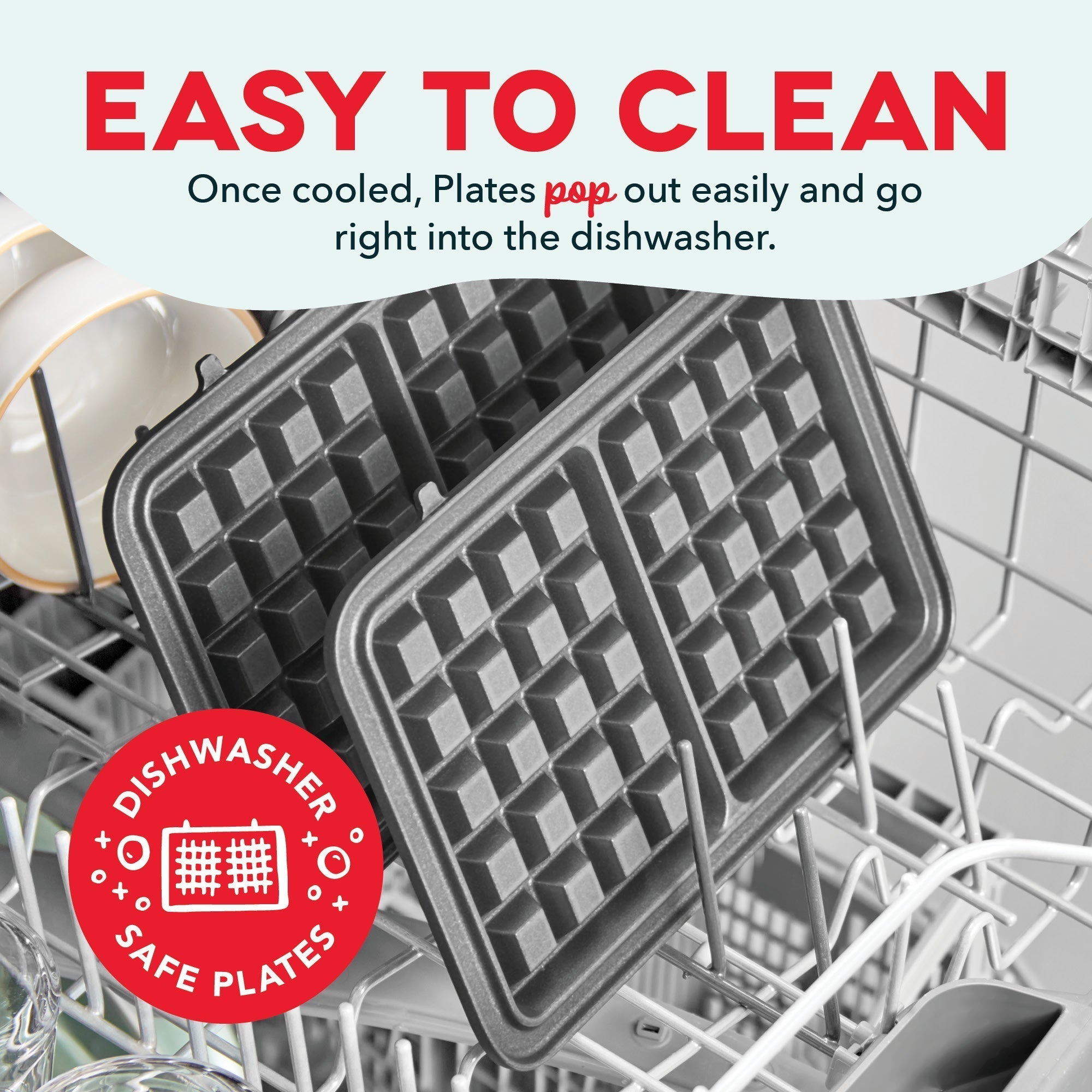 Flex Press Grill System 2pc Plate Pack Waffle X2