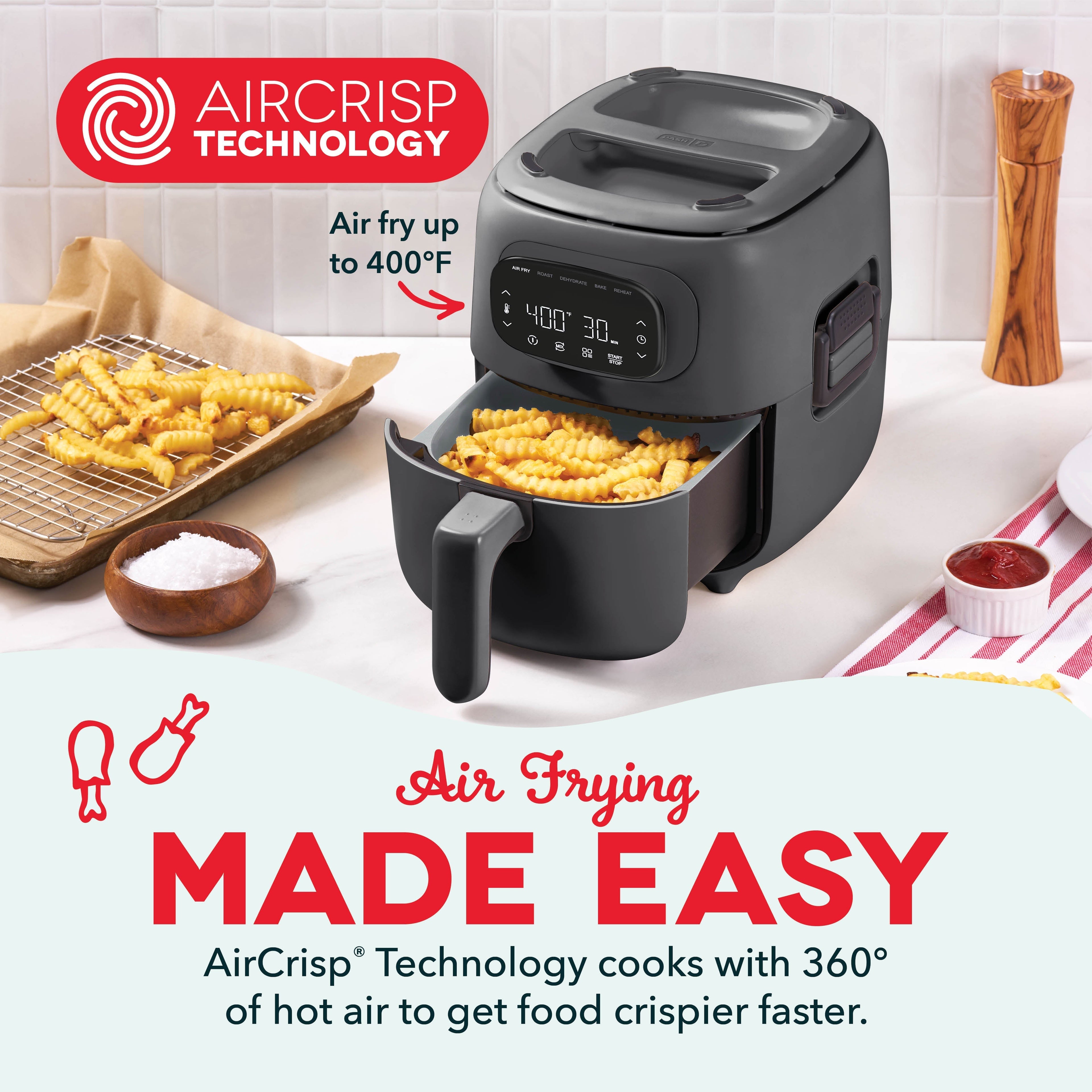 Flip & Fry Digital 2-in-1 Grill + Air Fryer Q4