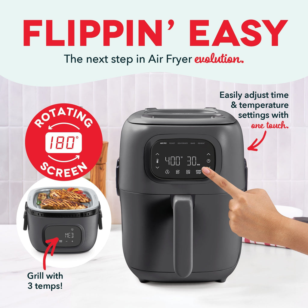 Flip & Fry Digital 2-in-1 Grill + Air Fryer Q4