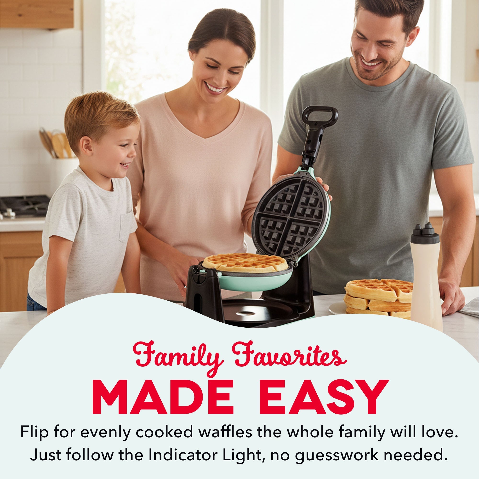 Flip Belgian Waffle Maker F0