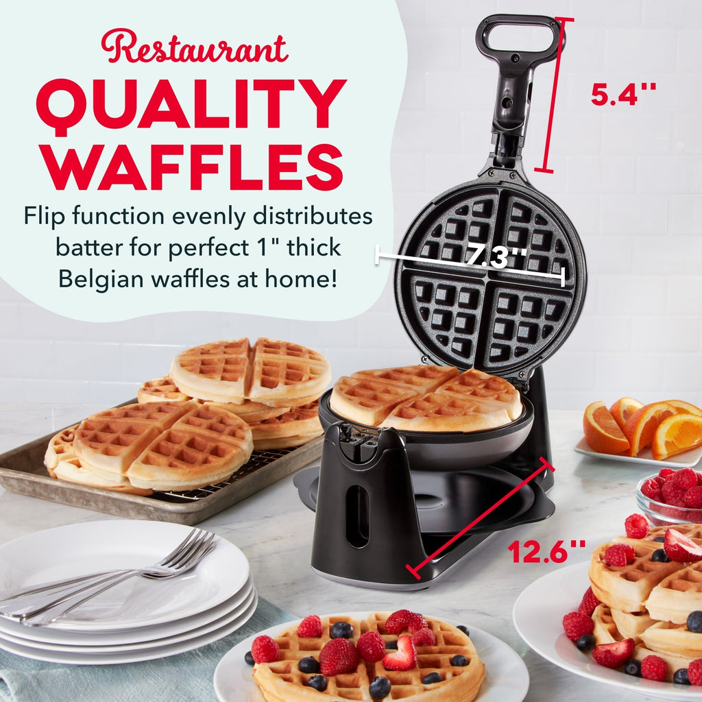 Flip Belgian Waffle Maker F0