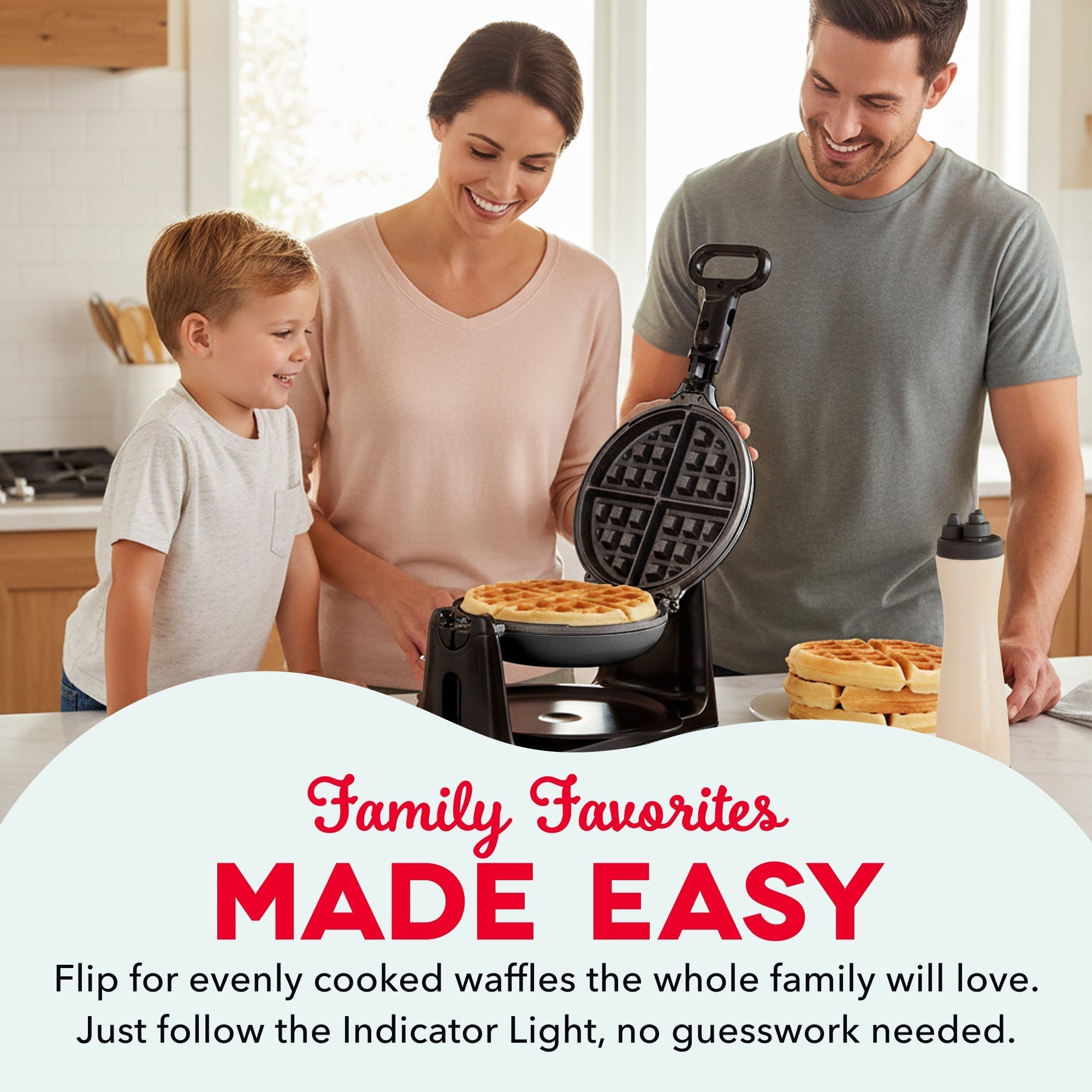 Flip Belgian Waffle Maker F0