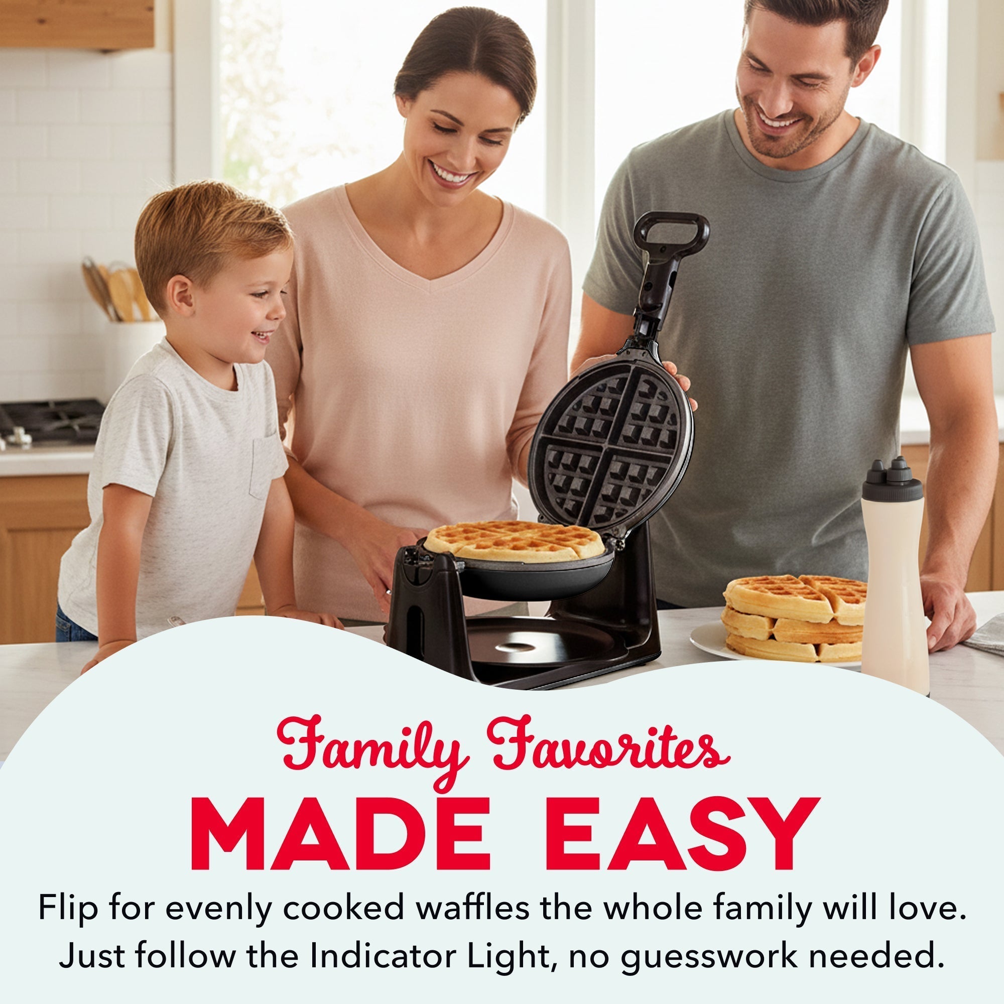 Flip Belgian Waffle Maker F0