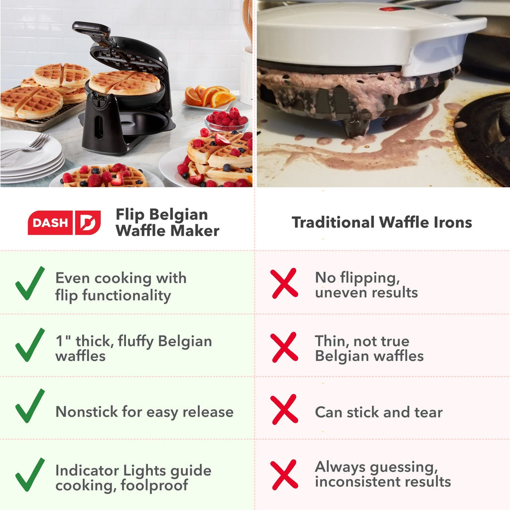 Flip Belgian Waffle Maker F0