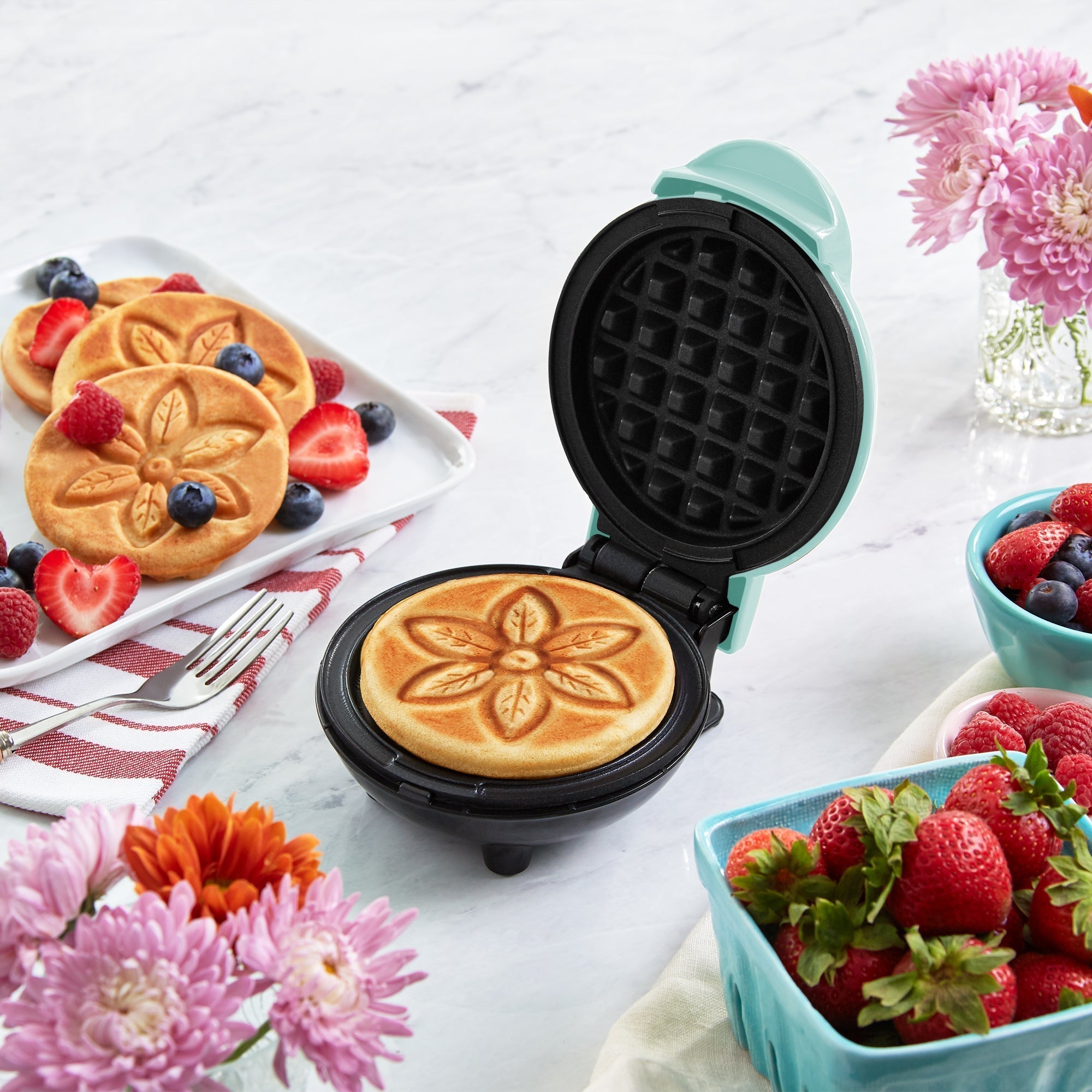 Flower Mini Waffle Maker T2