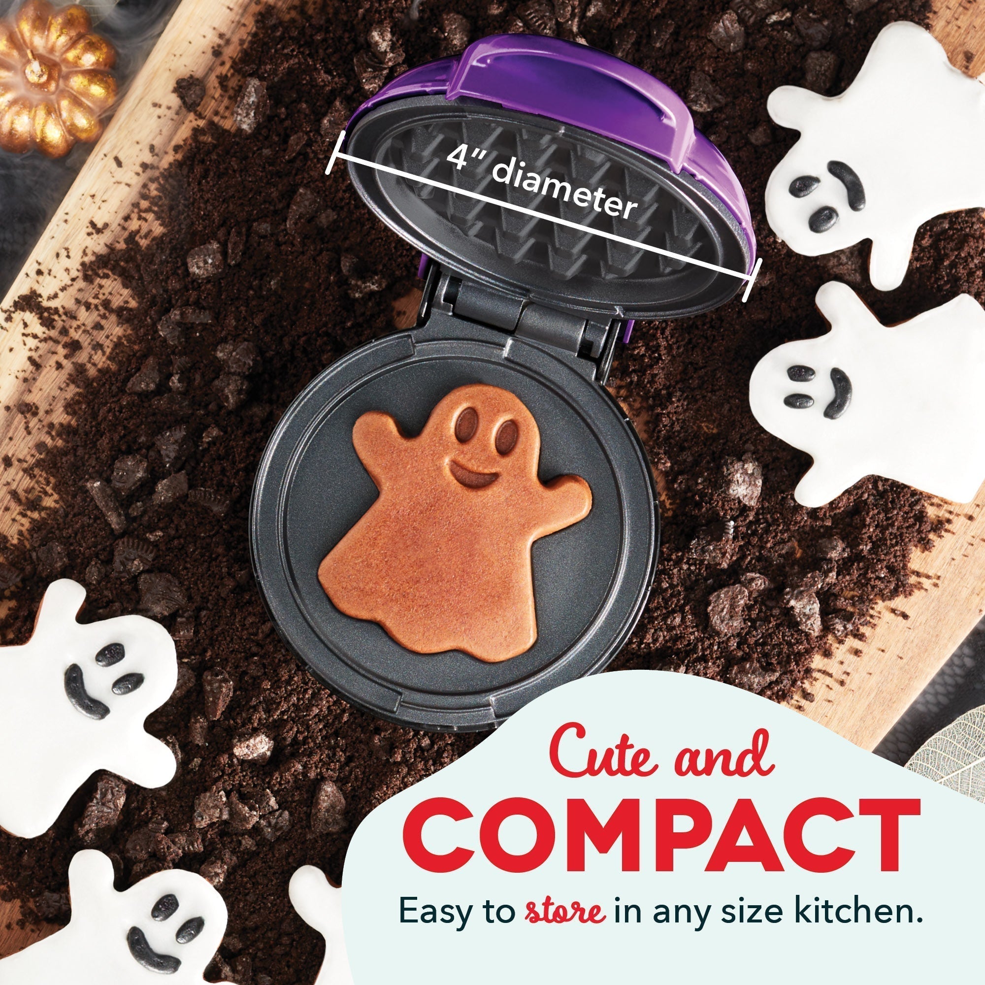 Ghost Mini Waffle Maker J3