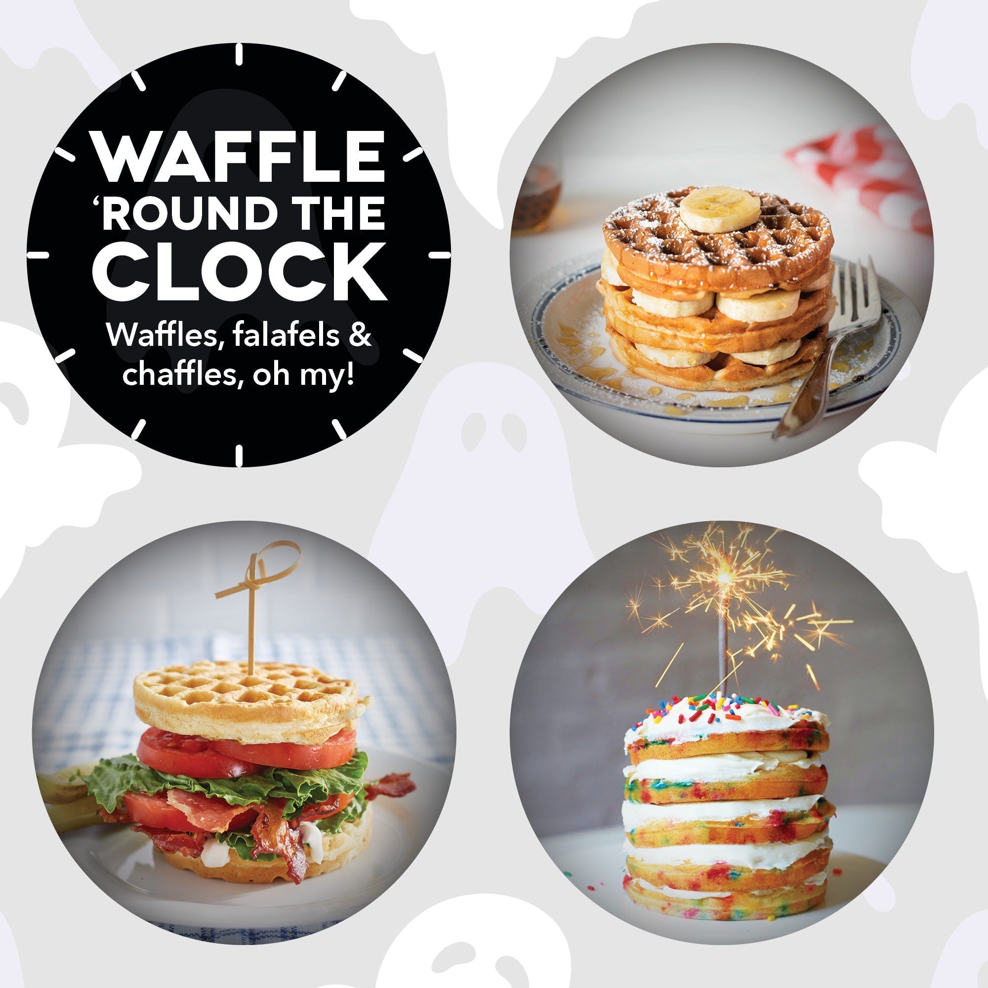 Ghost Mini Waffle Maker C7