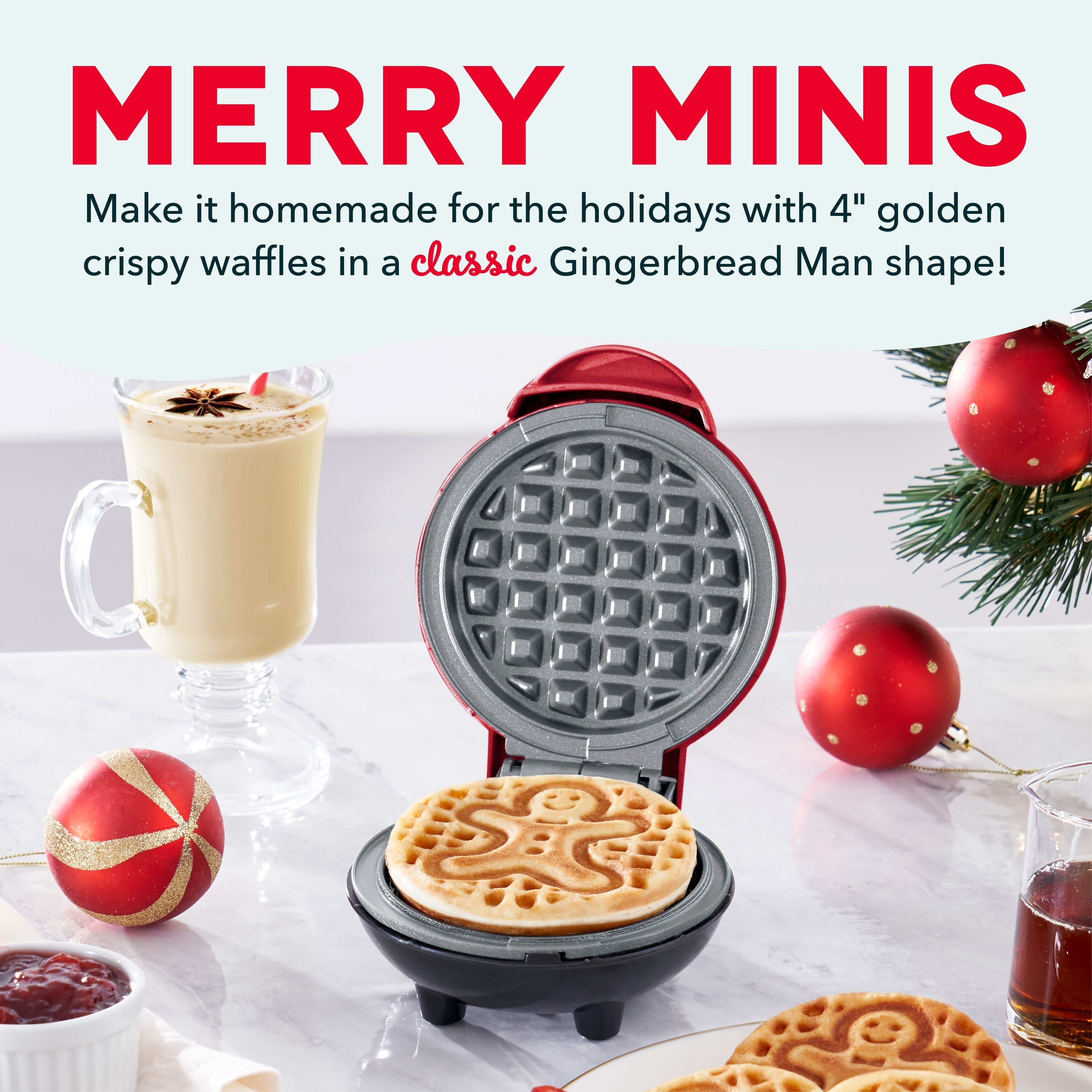 Gingerbread Man Mini Waffle Maker C6
