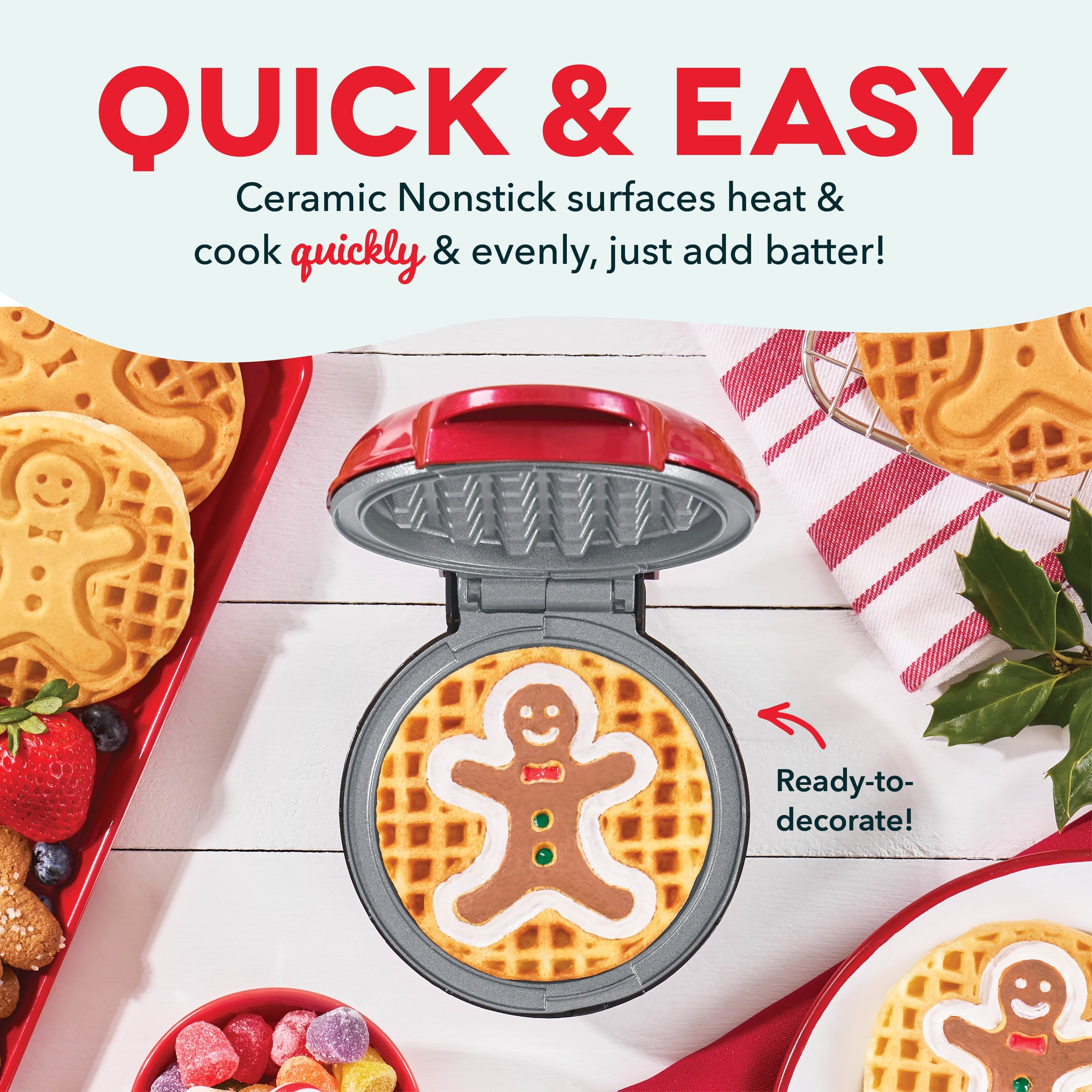 Gingerbread Man Mini Waffle Maker C6