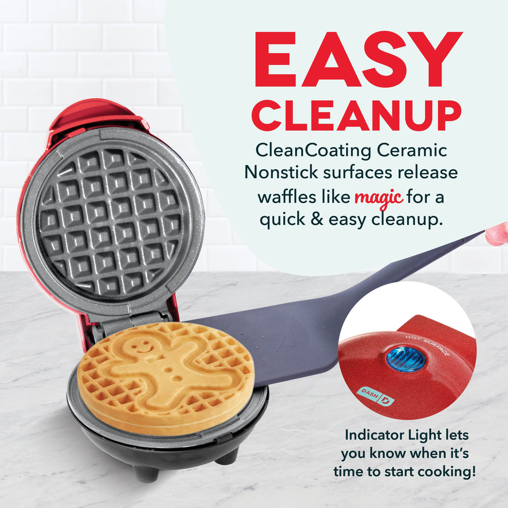 Gingerbread Man Mini Waffle Maker C6
