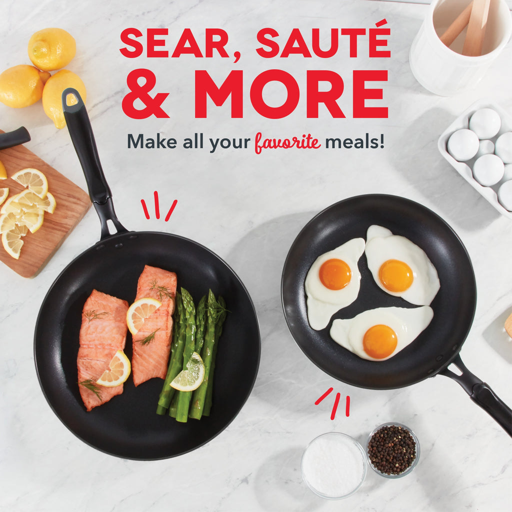 Hard Anodized 2pc Fry Pan Set E7