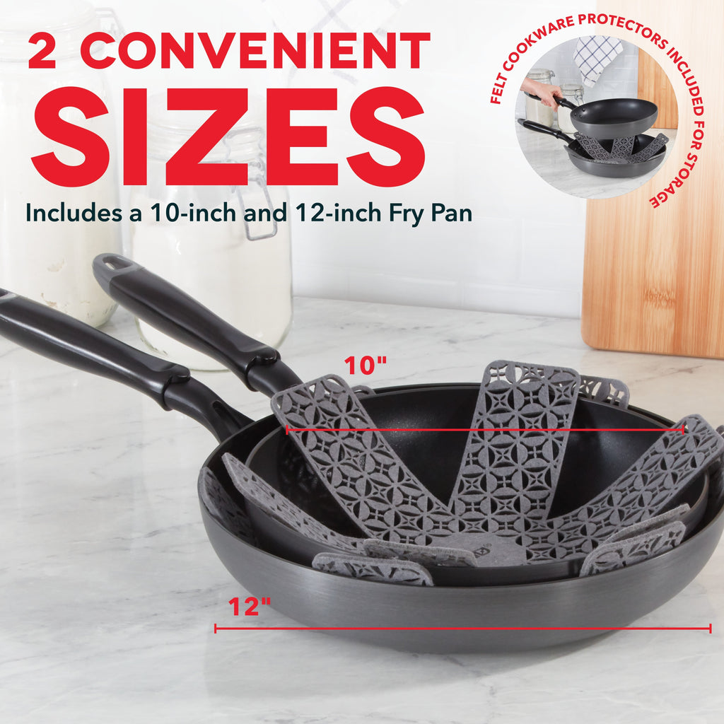Hard Anodized 2pc Fry Pan Set E7