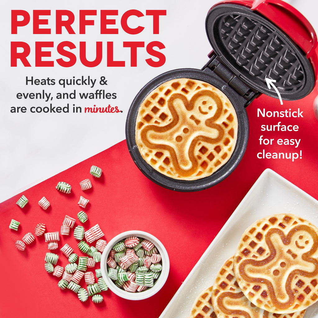 Holiday Mini Waffle Maker 2-Pack C1