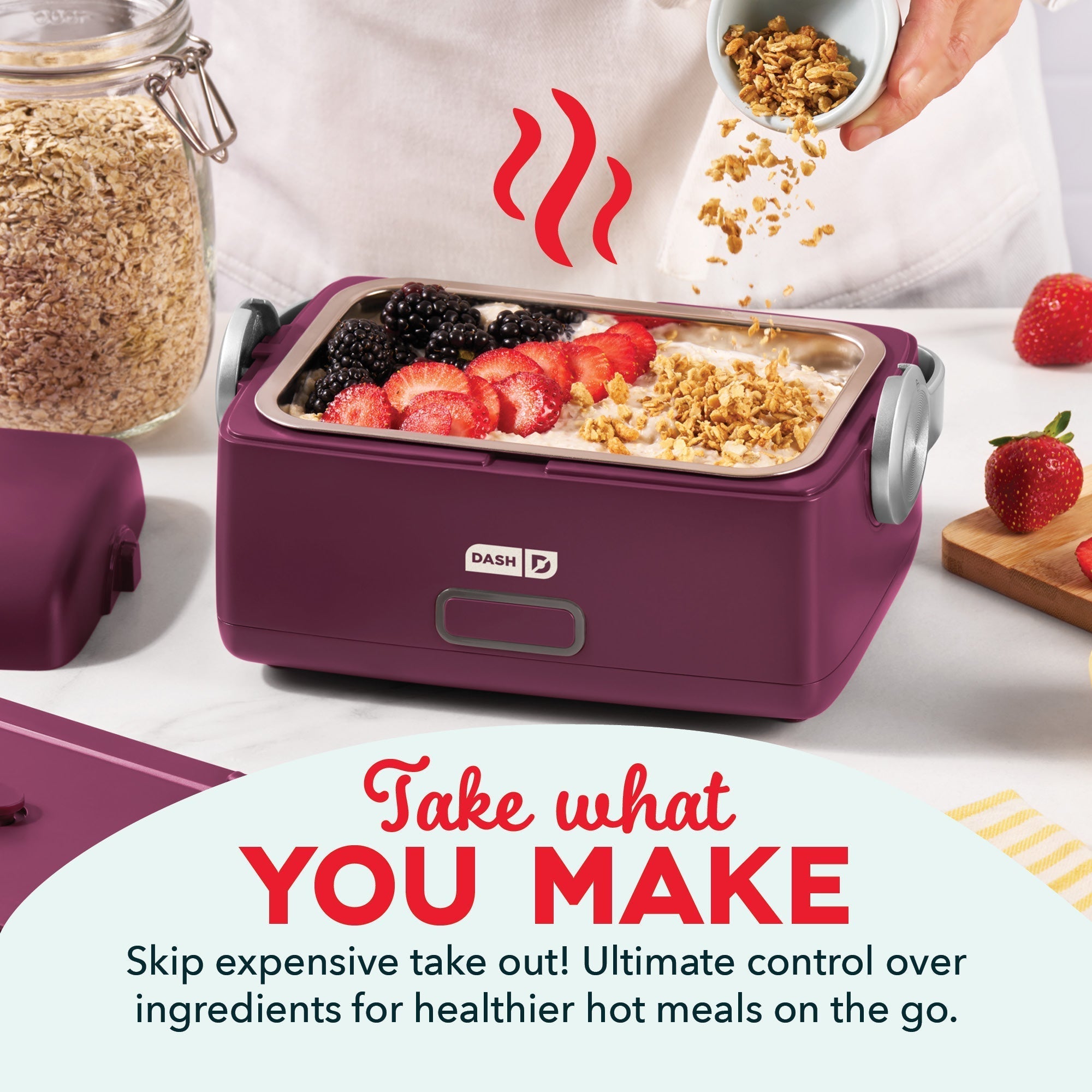 Hot2Go Electric Lunchbox (30 Ounce + Utensils) I2