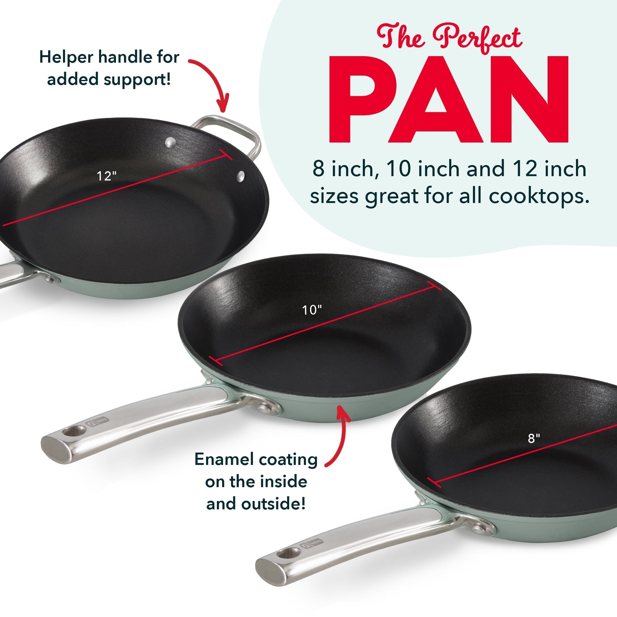 Lightweight Cast Iron Nonstick Pans Y8