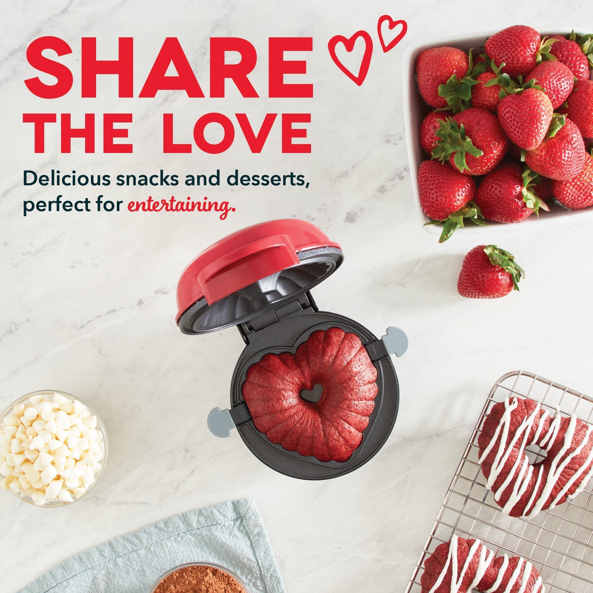 Mini Heart Bundt Cake Maker S8