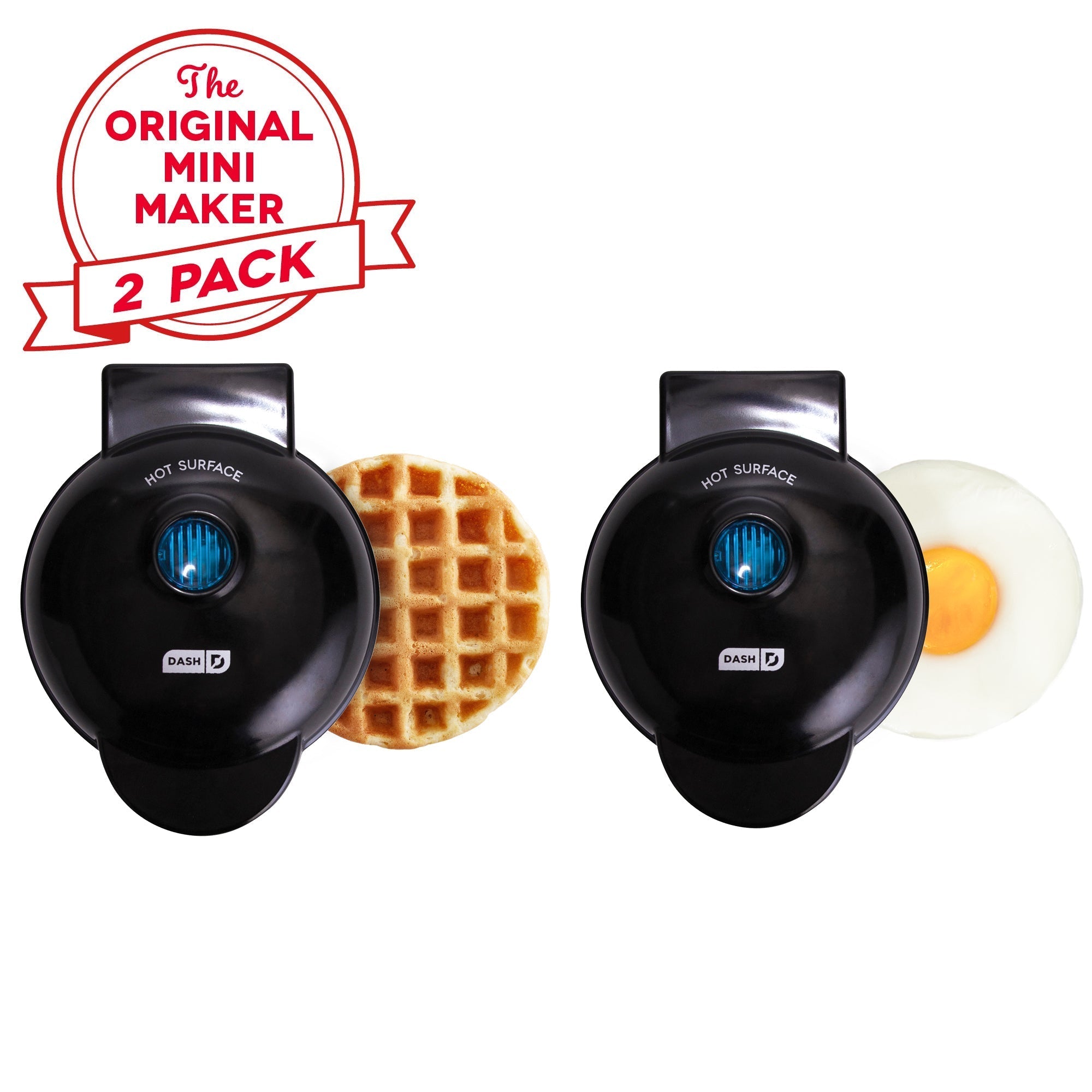 Mini Maker Waffle and Griddle 2-Pack G4