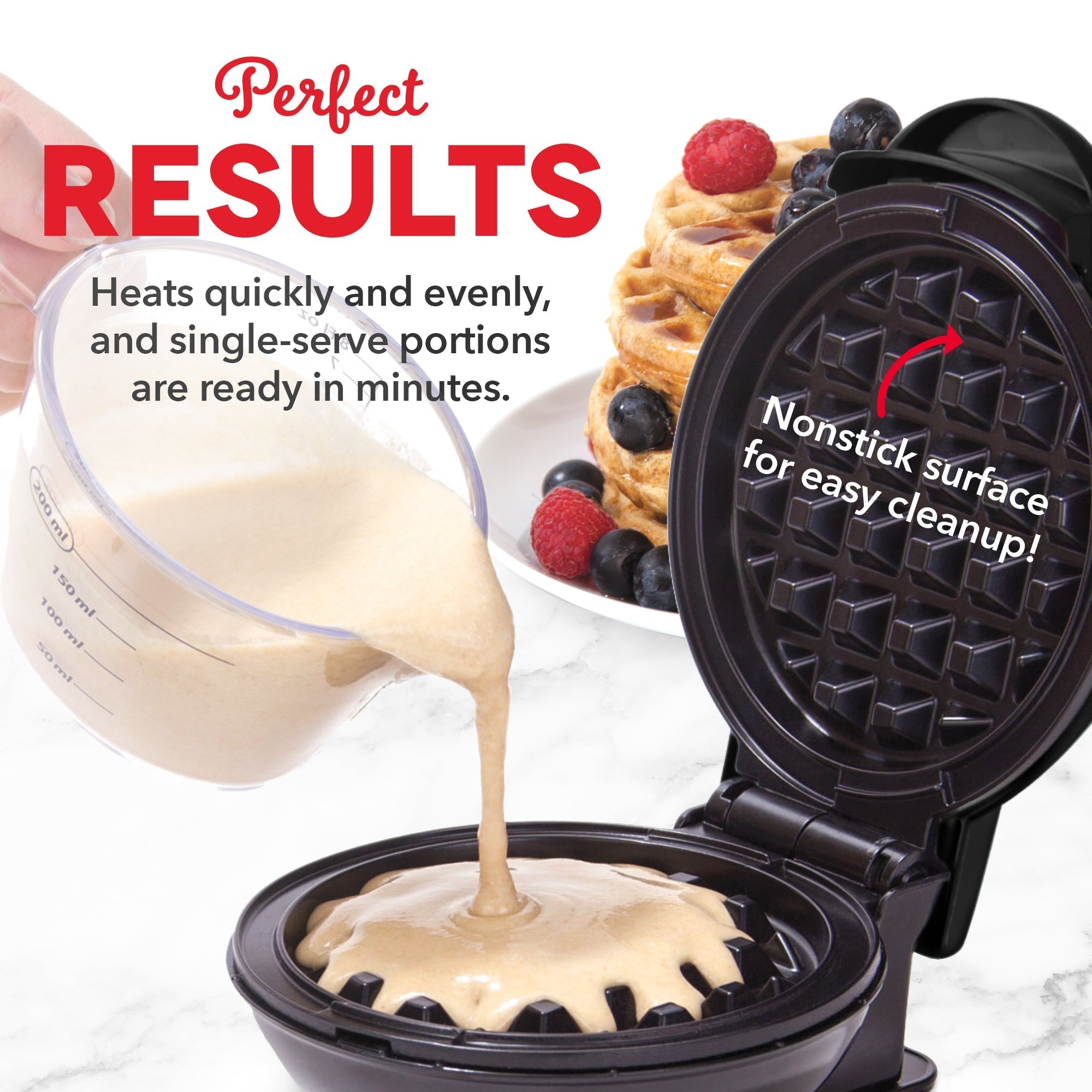Mini Maker Waffle and Griddle 2-Pack G4