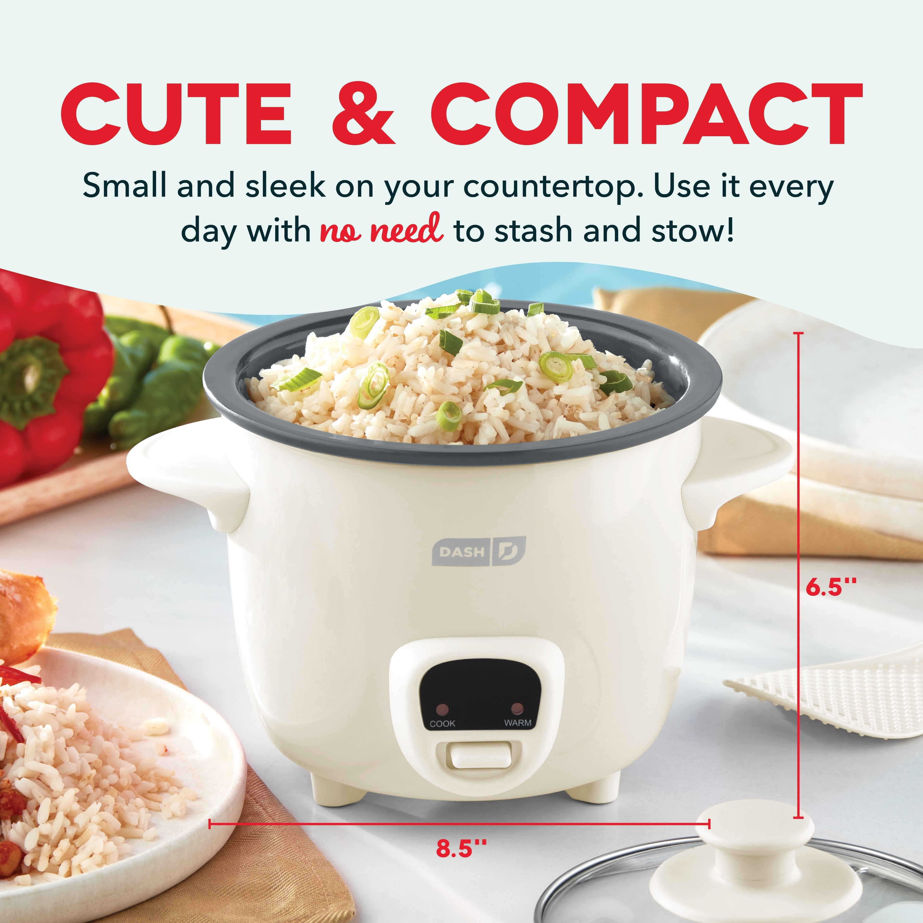 Mini Rice Cooker with Keep Warm W2