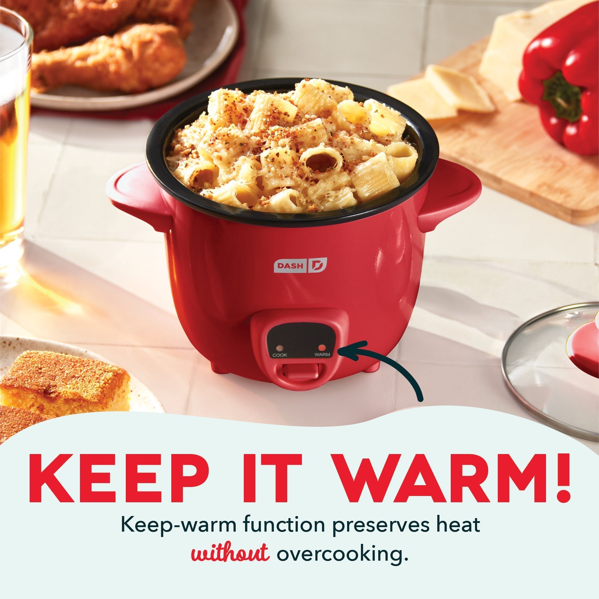 Mini Rice Cooker with Keep Warm W2