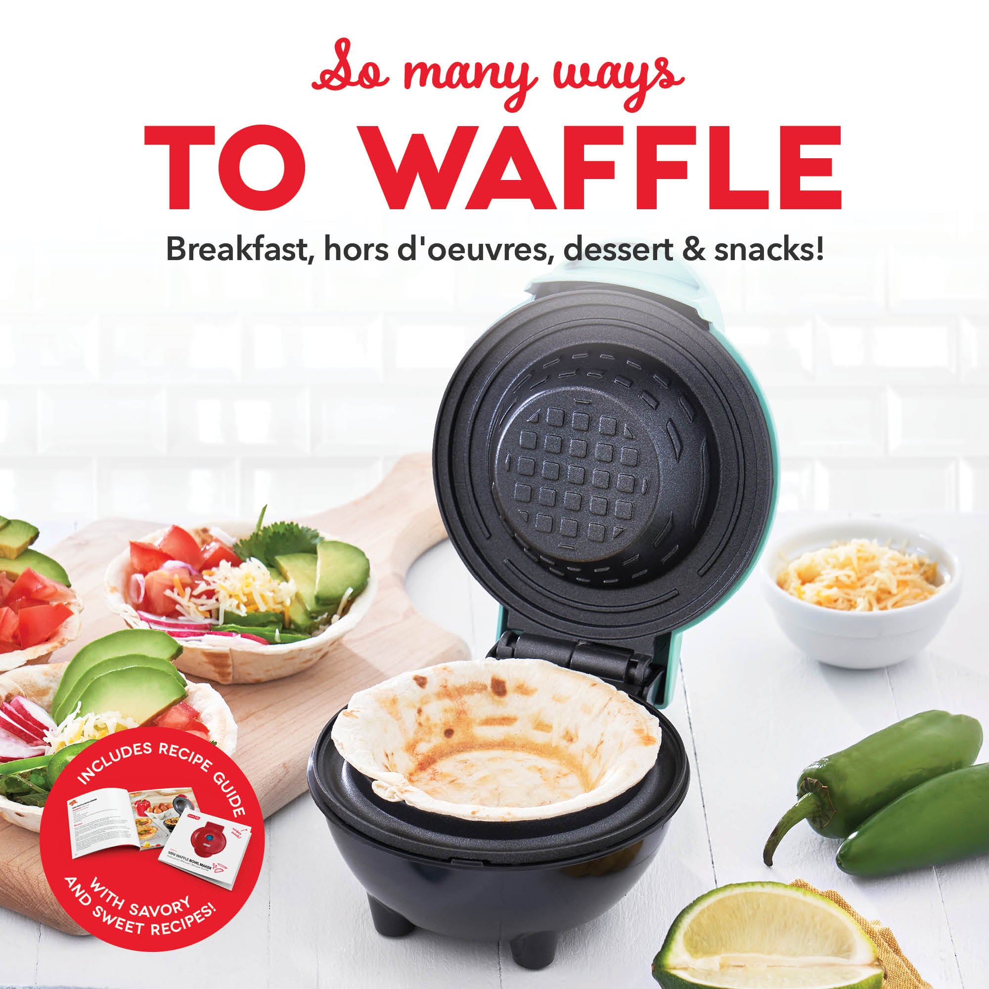 Mini Waffle Bowl Maker D2