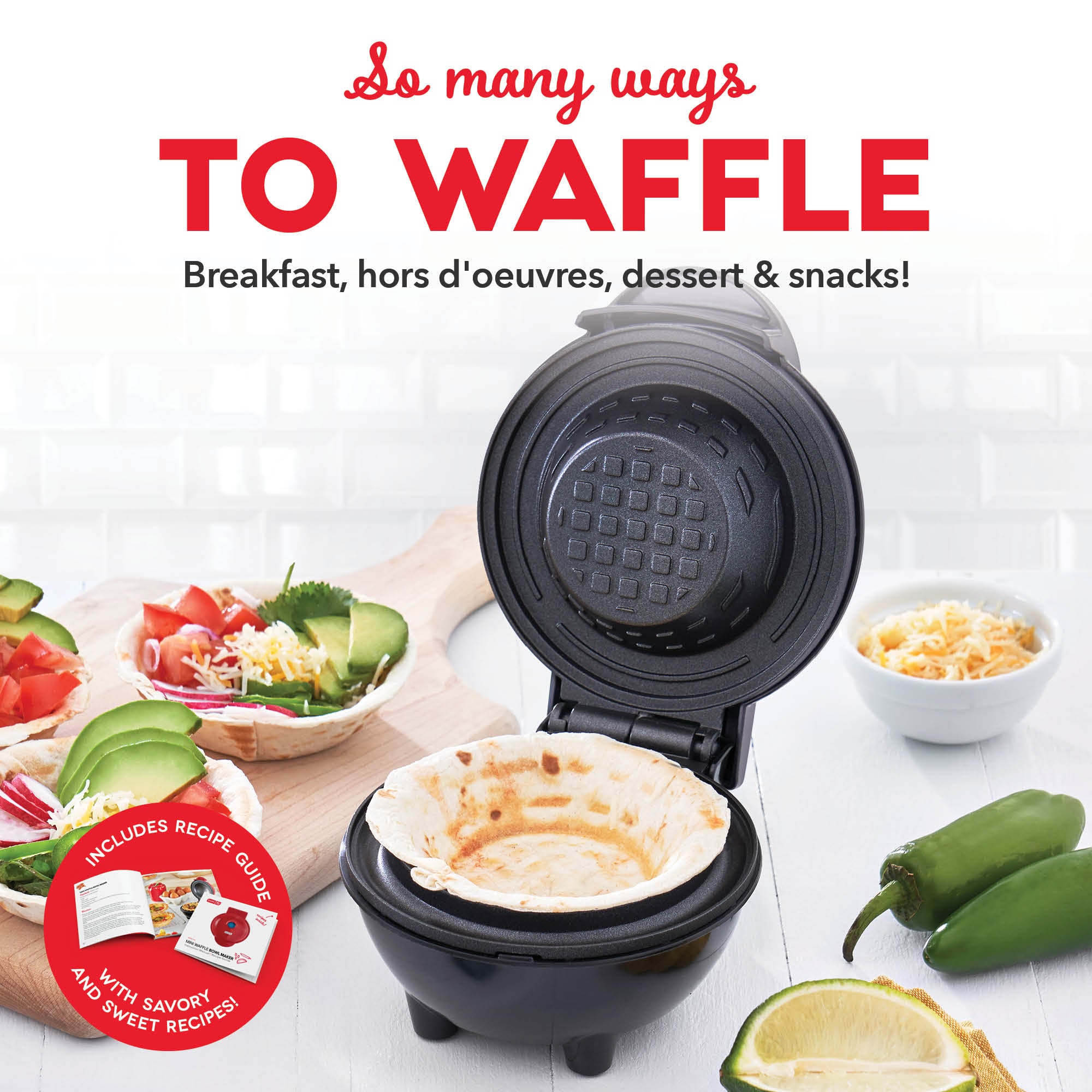 Mini Waffle Bowl Maker D2