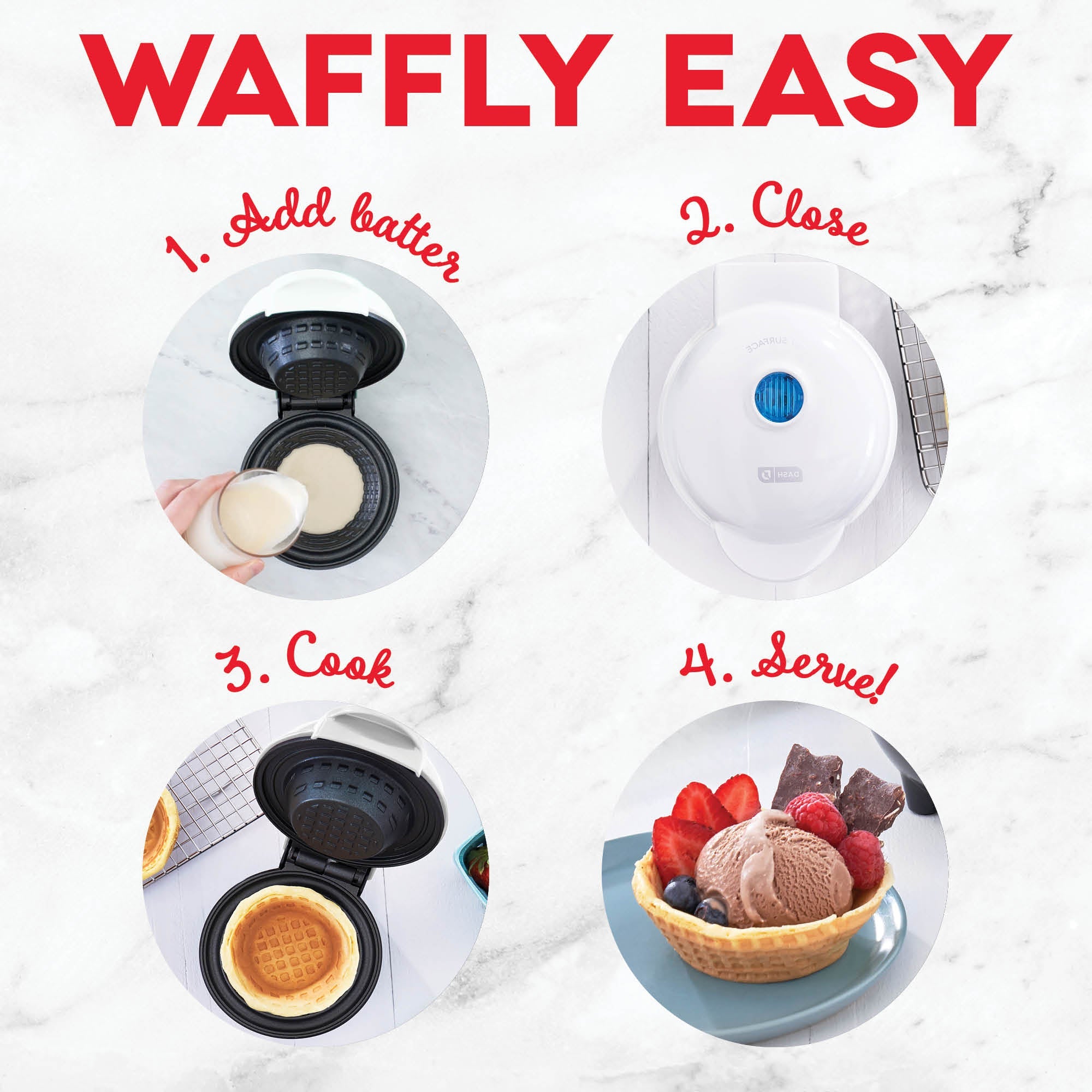 Mini Waffle Bowl Maker D2