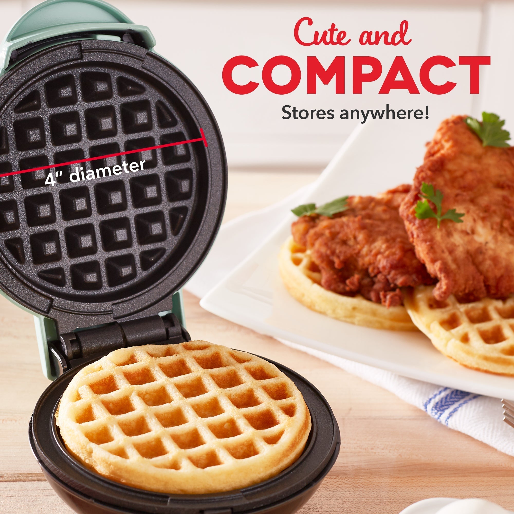 Mini Waffle Maker 2-Packs M5