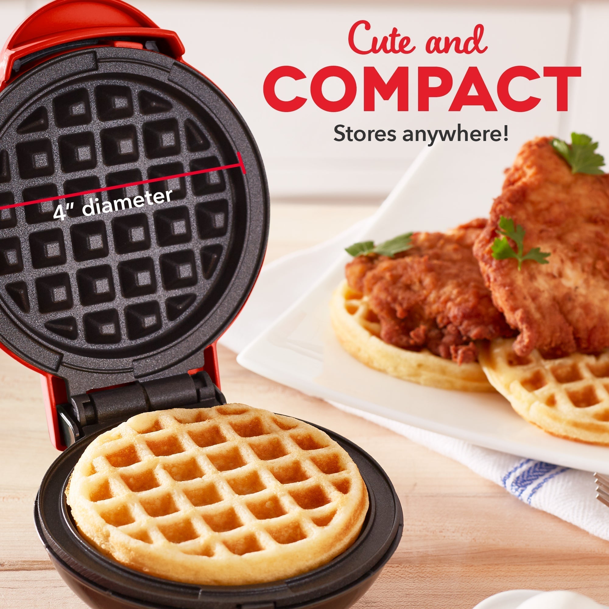 Mini Waffle Maker 2-Packs M5