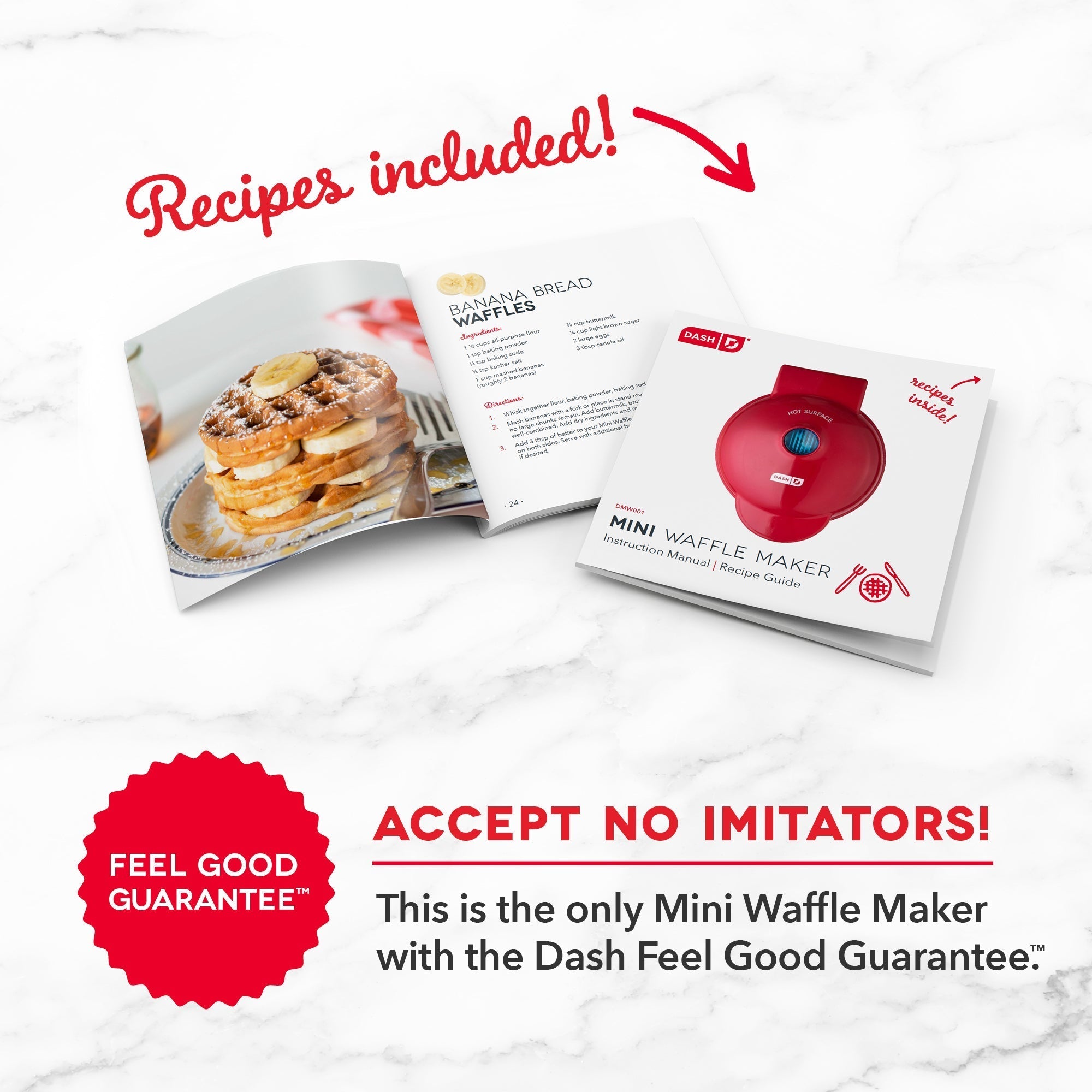 Mini Waffle Maker 2-Packs M5