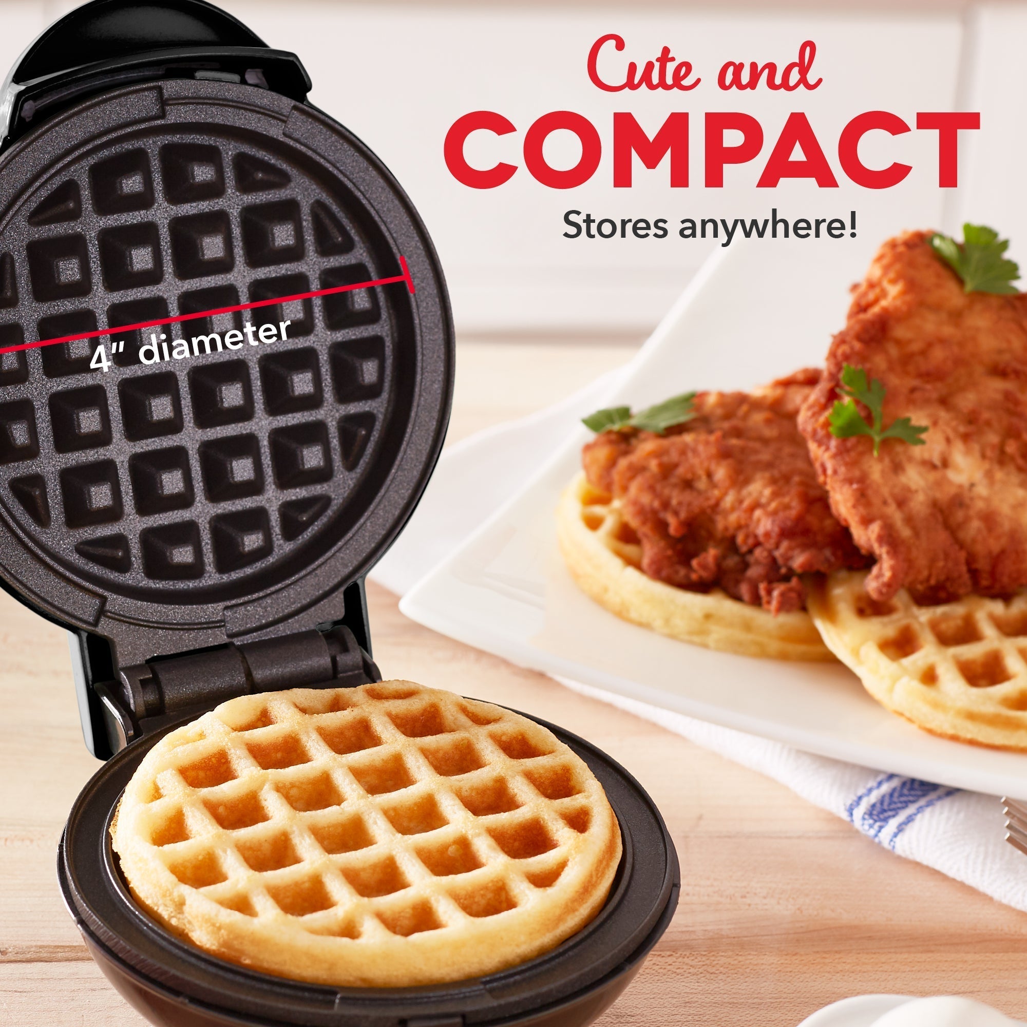 Mini Waffle Maker 2-Packs M5