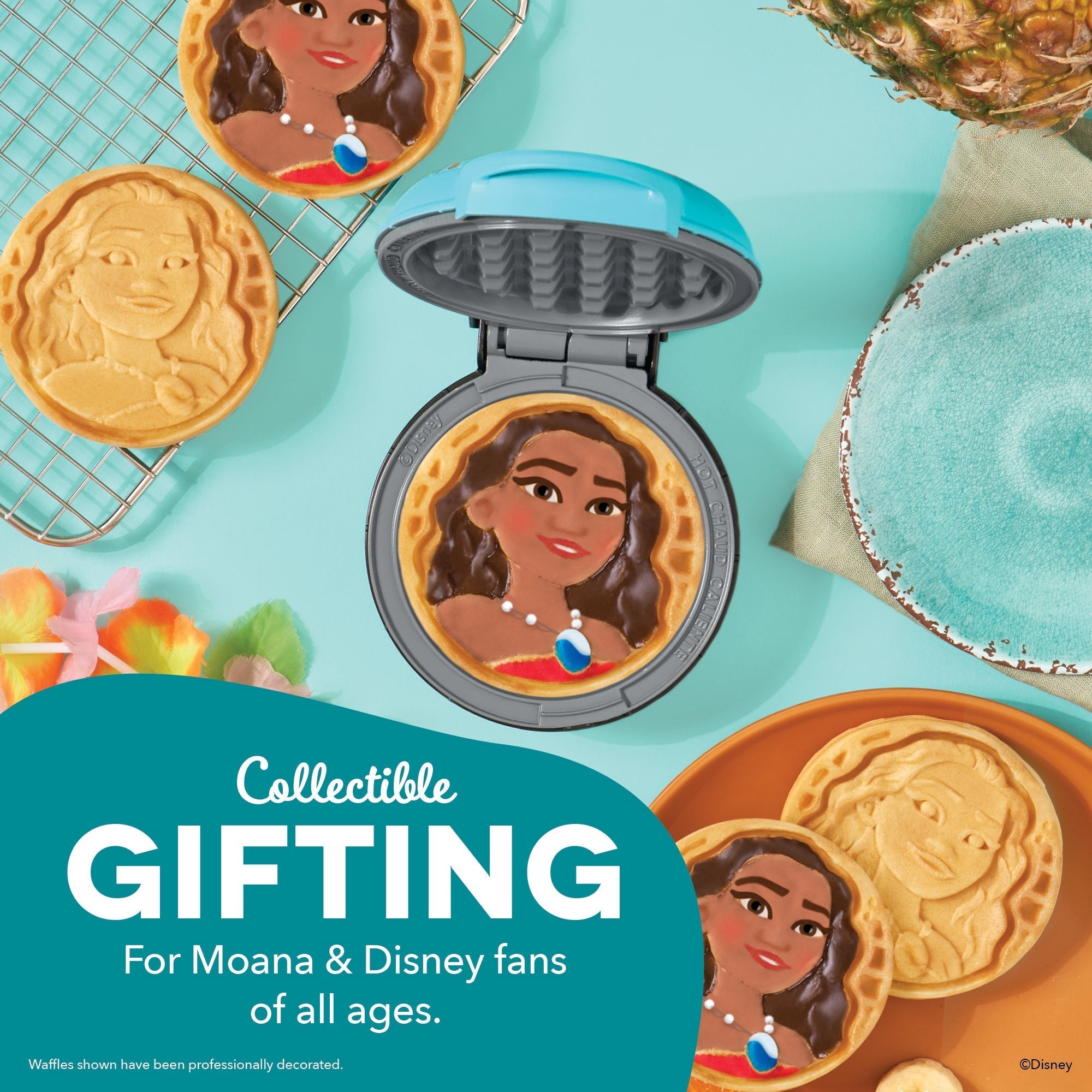 Moana Mini Waffle Maker S8