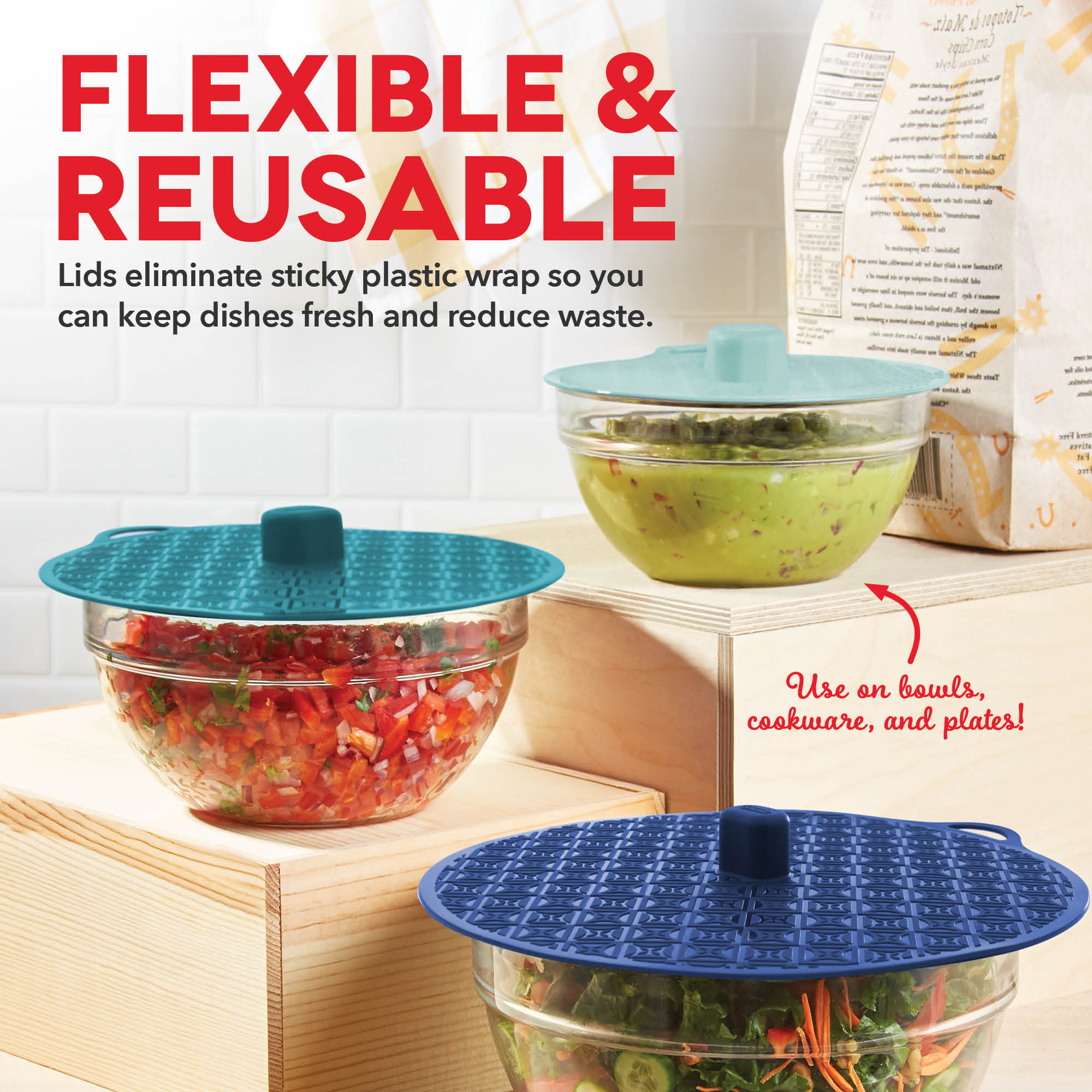 Multi-Function Silicone Lids W0