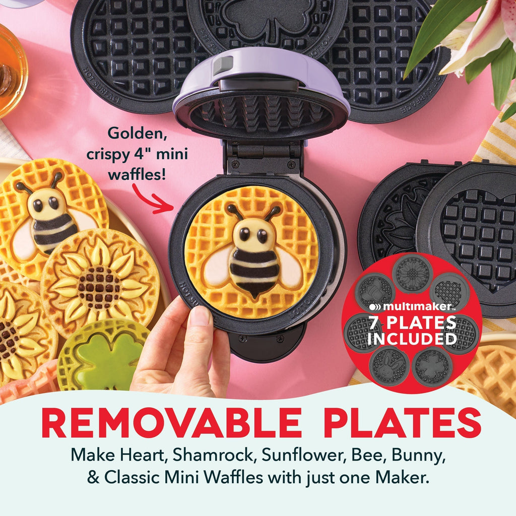 MultiMaker Mini System with Removable Plates: Waffle & Griddle G4