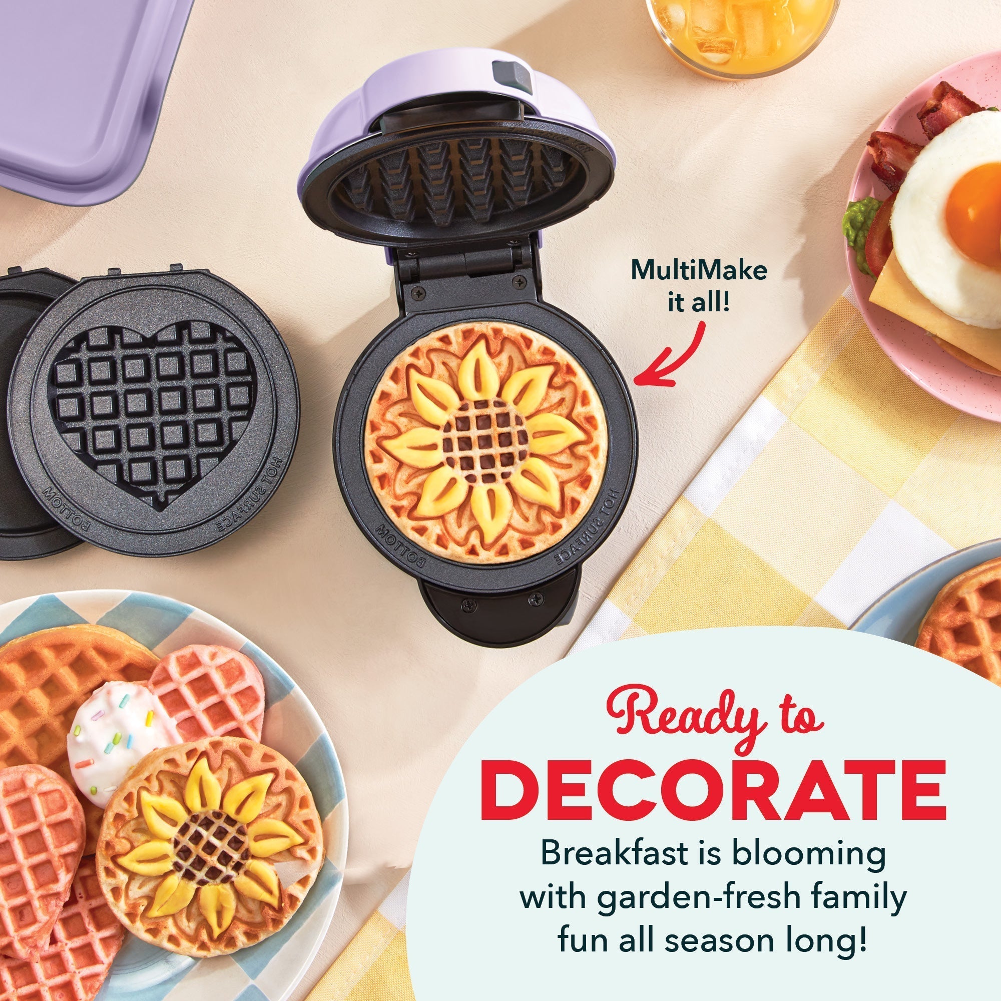 MultiMaker Mini System with Removable Plates: Waffle & Griddle G4