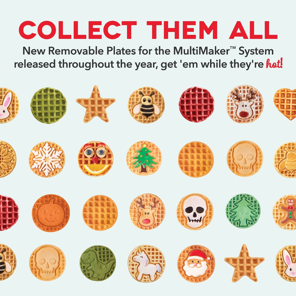 MultiMaker Mini System with Removable Plates: Waffle & Griddle G4