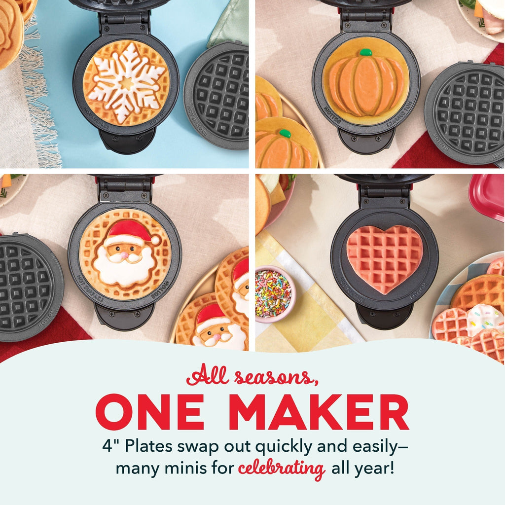 MultiMaker Mini System with Removable Plates: Waffle & Griddle G4