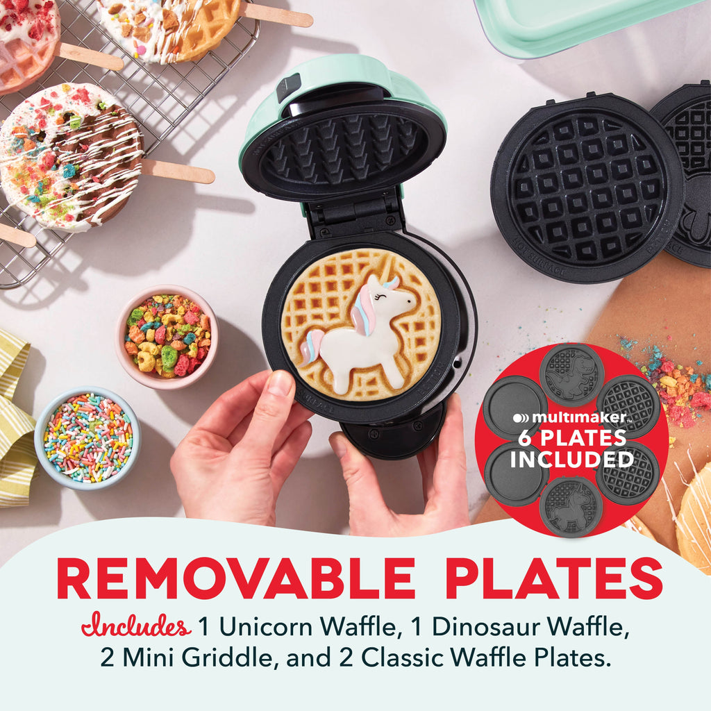 MultiMaker Mini System with Removable Plates: Waffle & Griddle G4