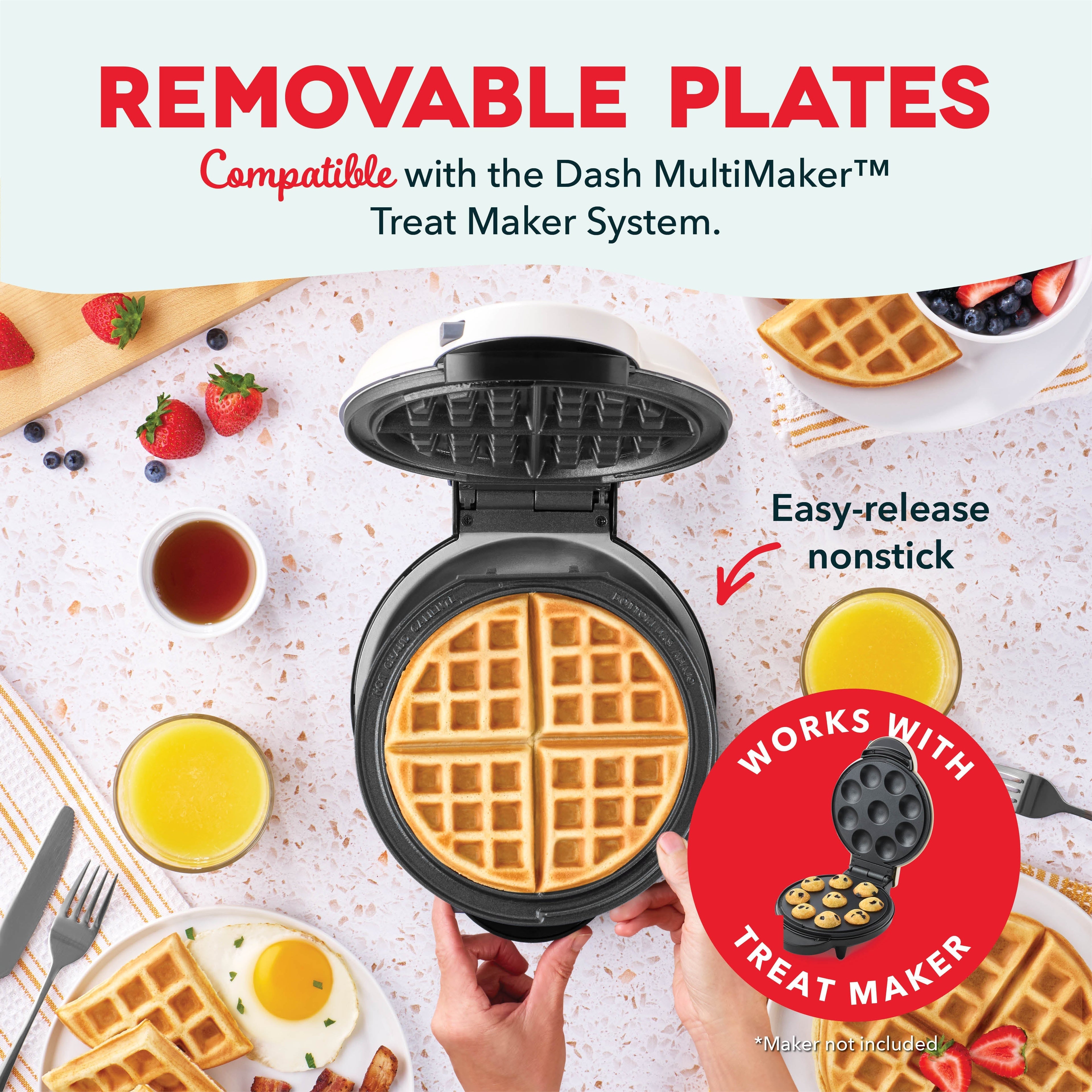 MultiMaker Treat Maker 2pc Plate Pack Waffle S7