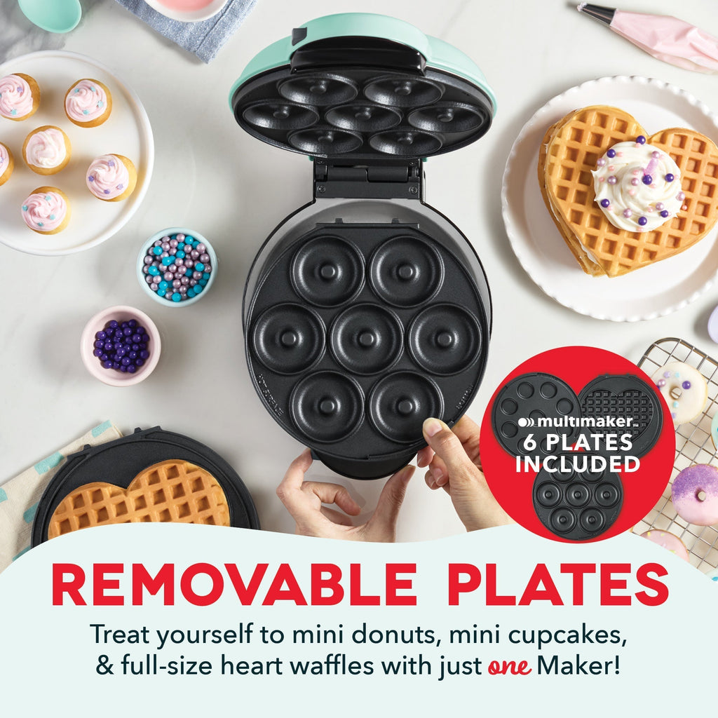 MultiMaker Treat Maker System: Mini Donut, Mini Cupcake, Heart Waffle B0