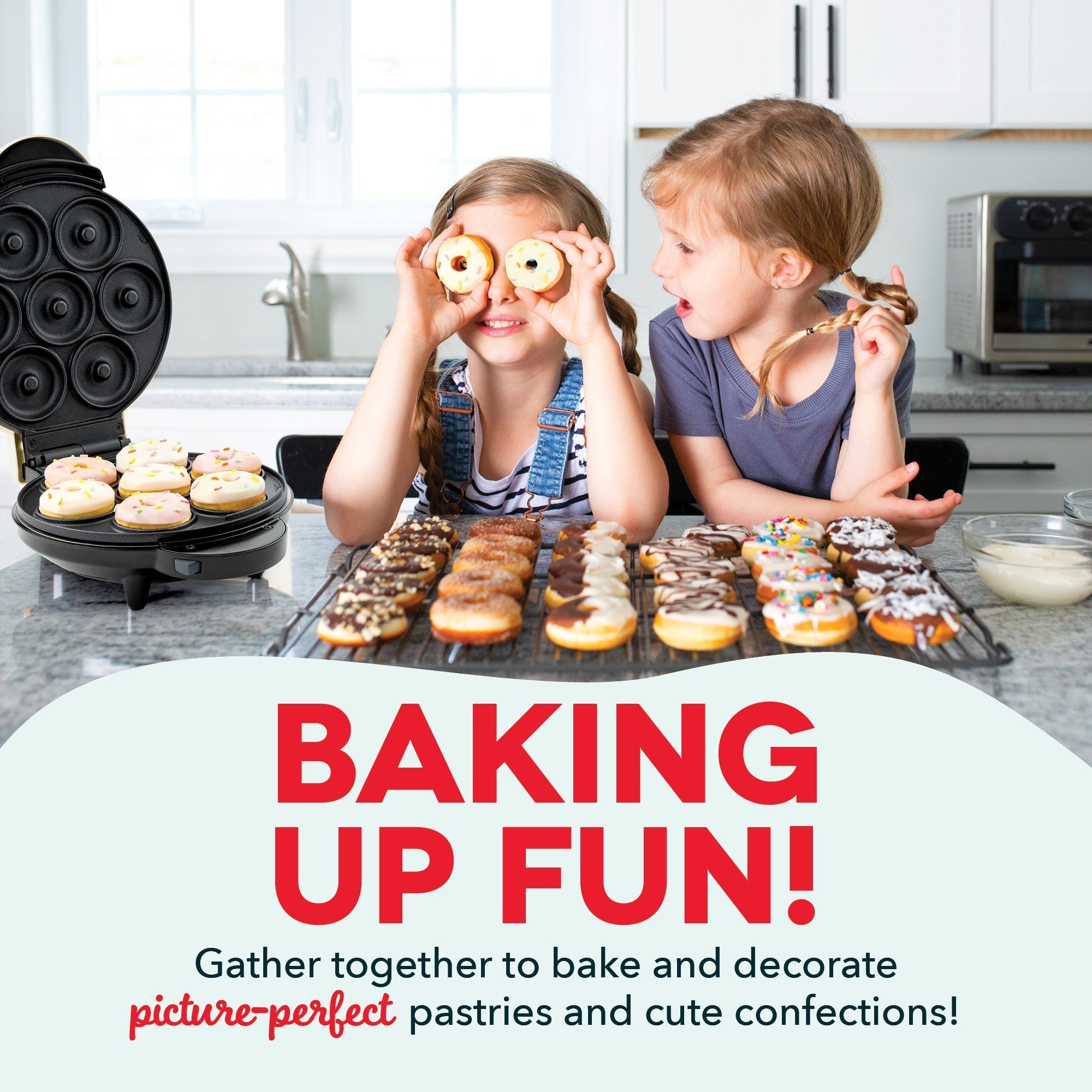MultiMaker Treat Maker System: Mini Donut, Mini Cupcake, Heart Waffle B0
