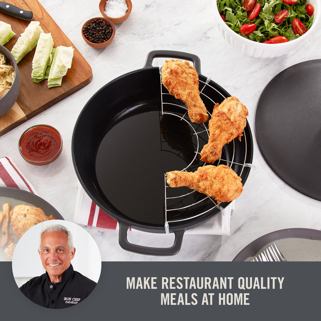 4.5 Qt. Nonstick Cast Iron Braiser K8