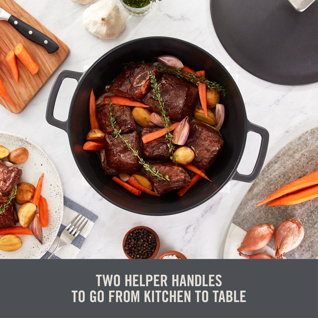 4.5 Qt. Nonstick Cast Iron Braiser K8