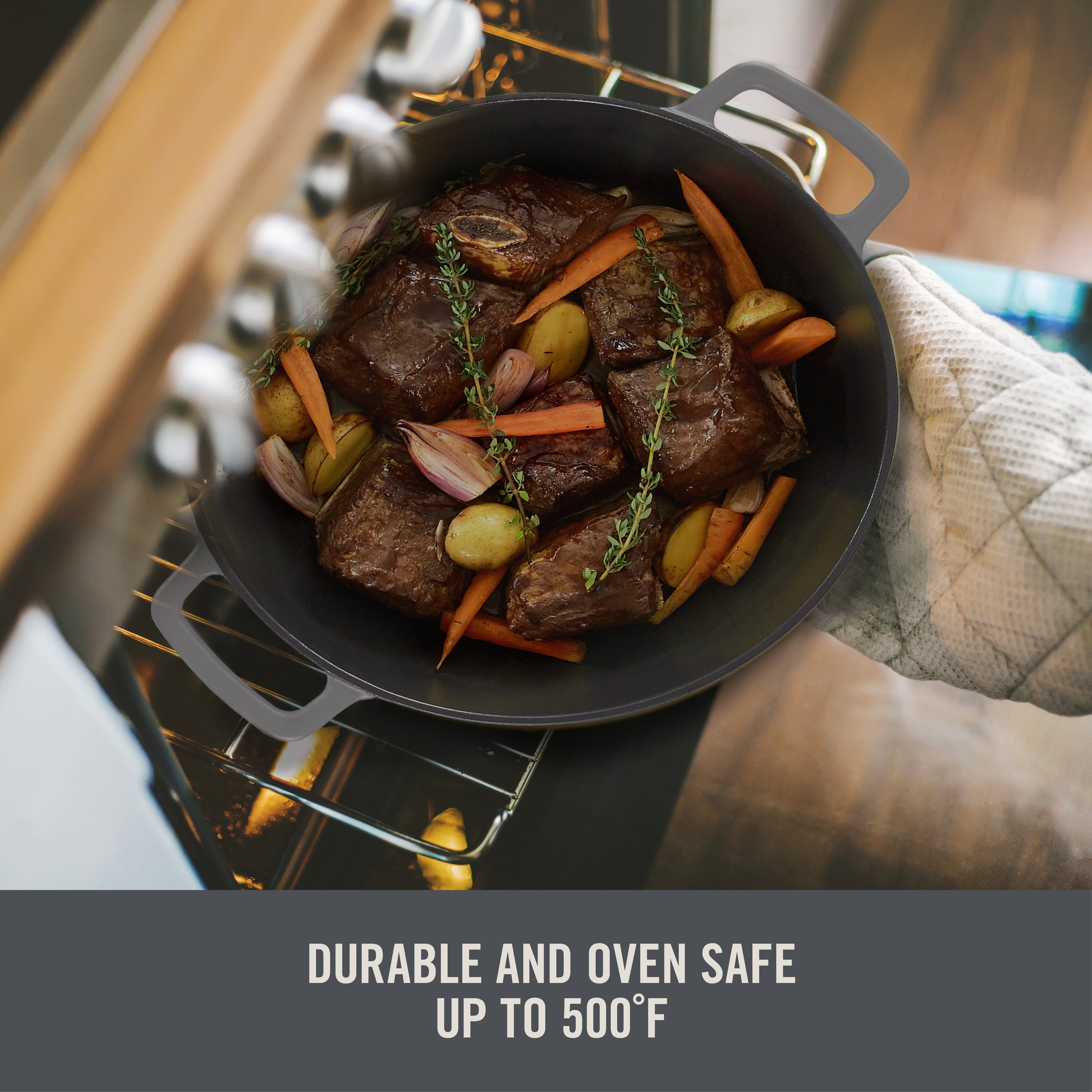 4.5 Qt. Nonstick Cast Iron Braiser K8