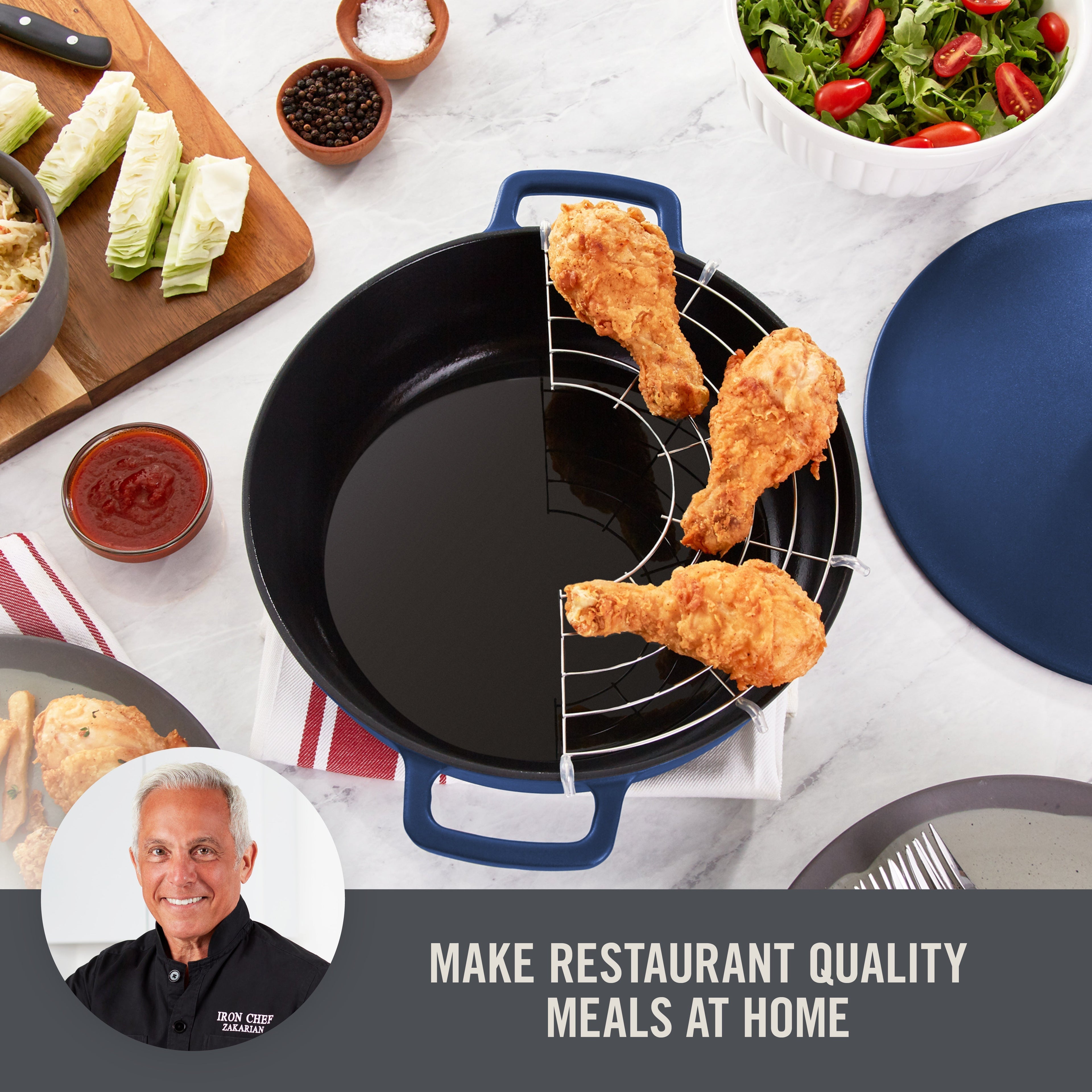 4.5 Qt. Nonstick Cast Iron Braiser K8
