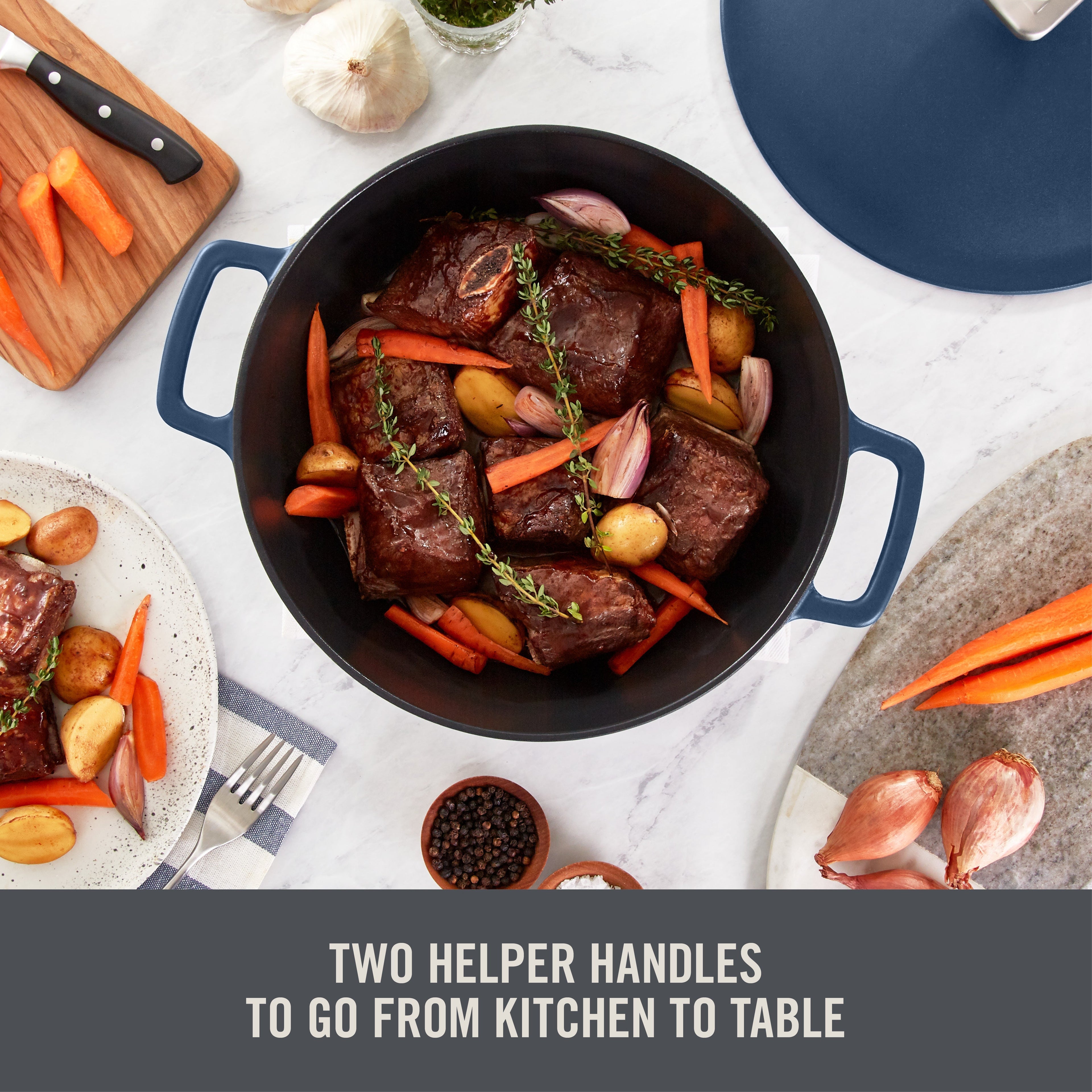 4.5 Qt. Nonstick Cast Iron Braiser K8