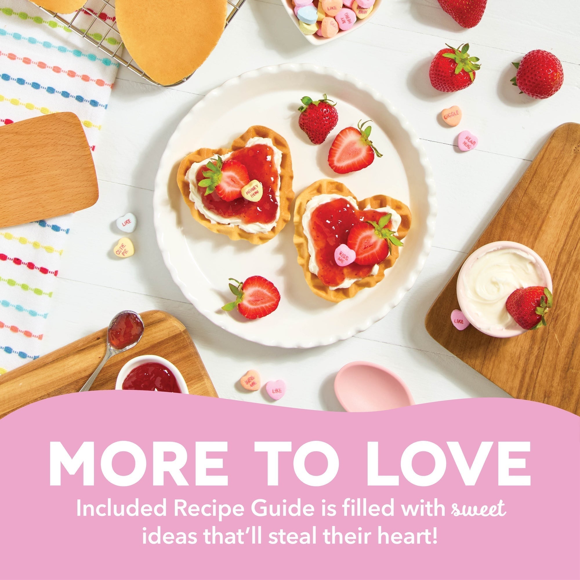 x Sweethearts Mini Waffle Maker J8