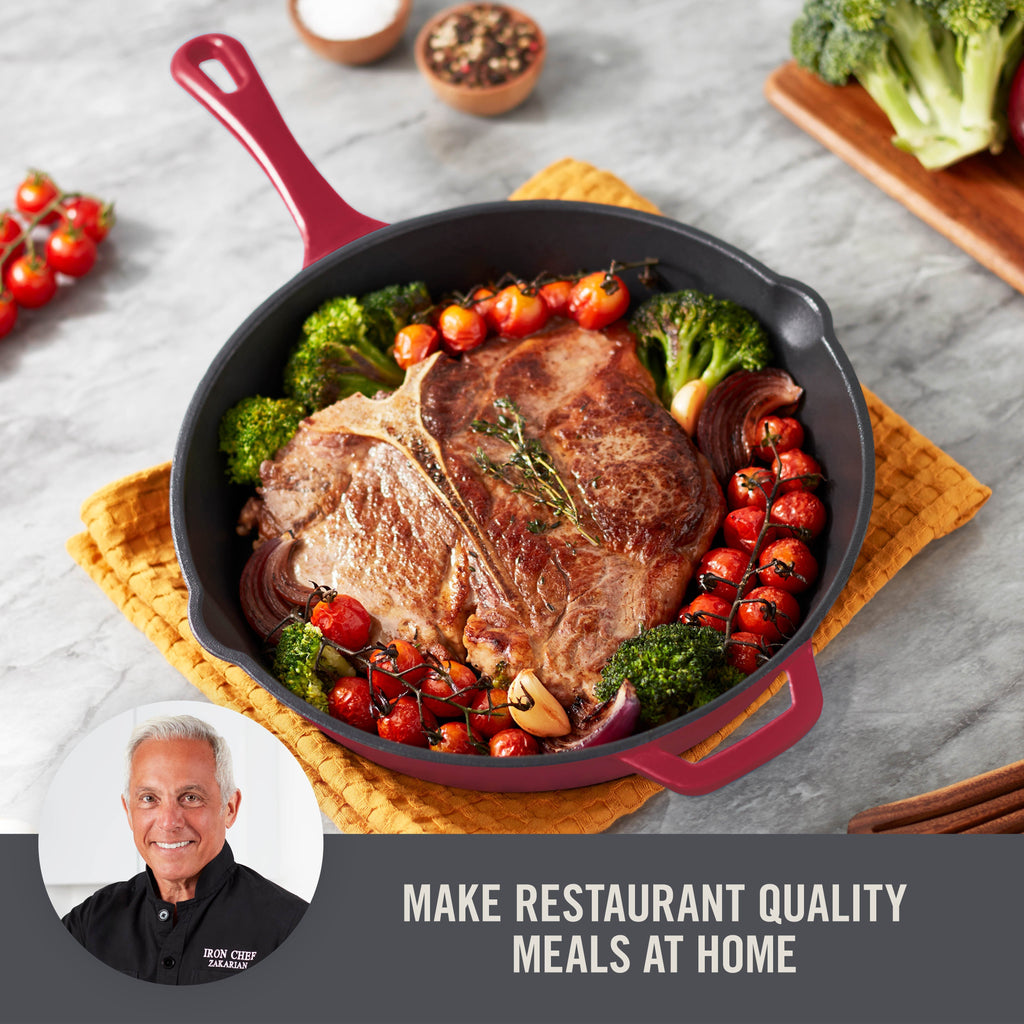 11” Nonstick Cast Iron Skillet Y1