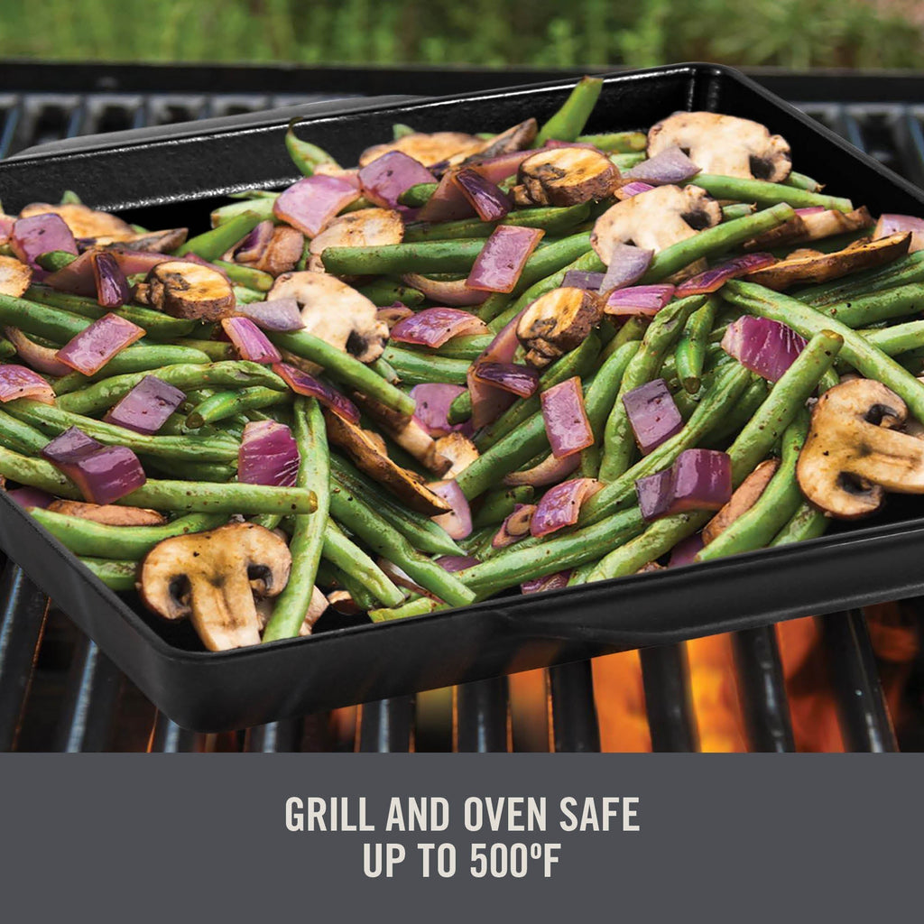 12"x12" Nonstick Cast Iron Grill Topper O3