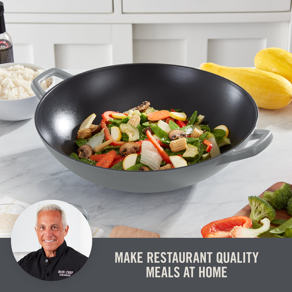 14" Nonstick Cast Iron Wok M9
